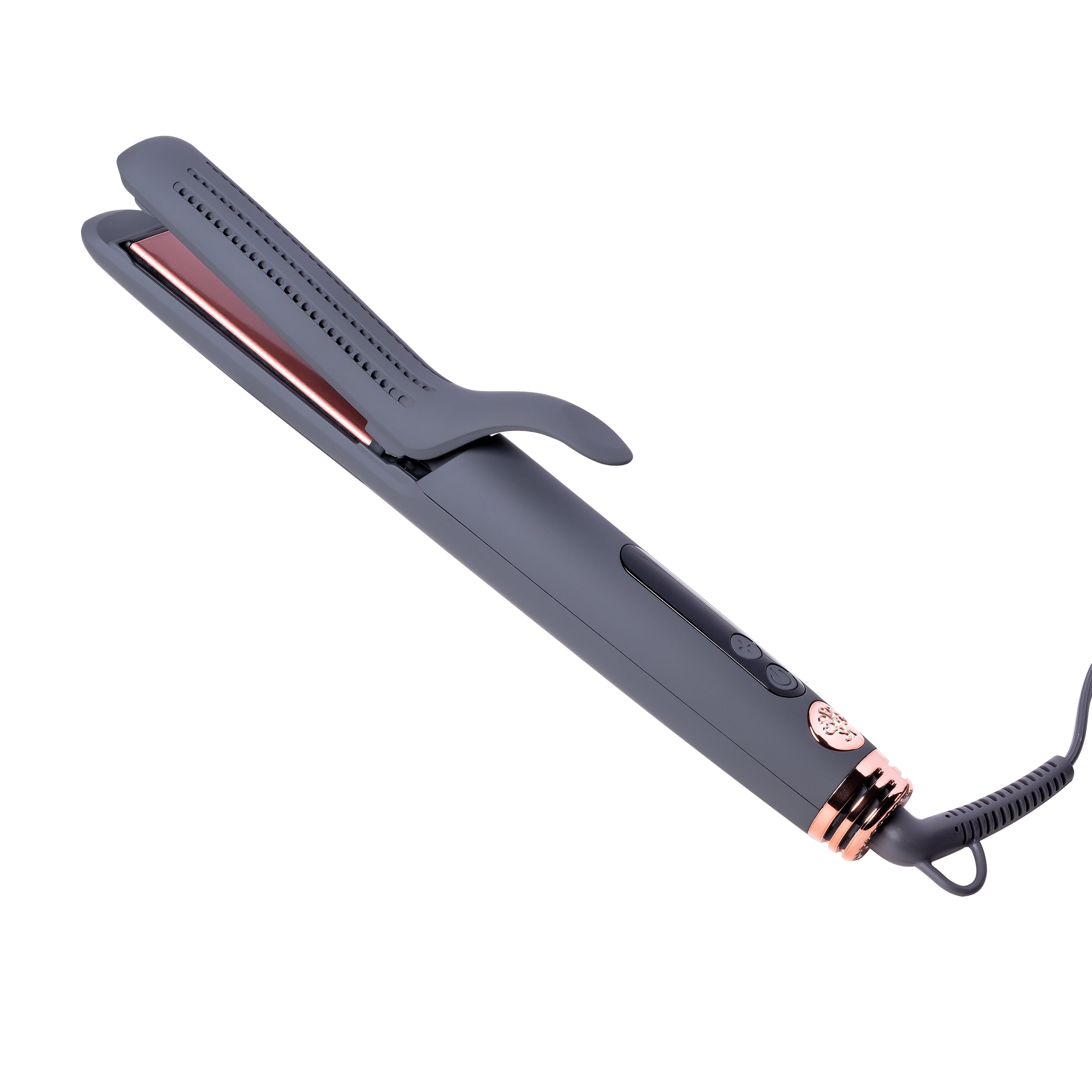 Hairitage Hair Tools Set: 1" Ceramic Tourmaline Flat Iron / Straightener and Curling Iron with Play Cool Argan Oil Heat Protectant Spray