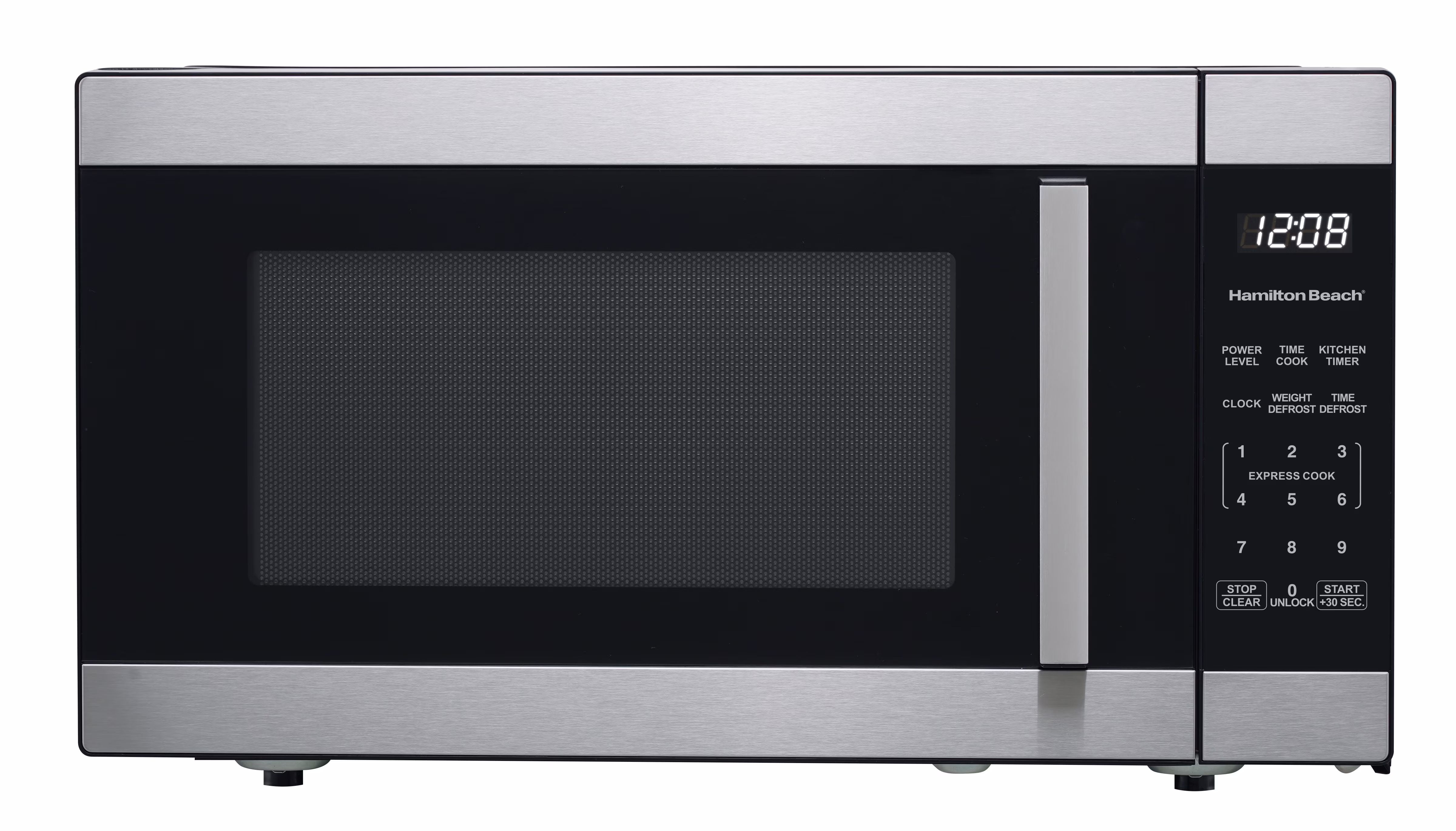 Hamilton Beach 1.6 Cu ft Sensor Cook Countertop Microwave Oven in Stainless Steel, New
