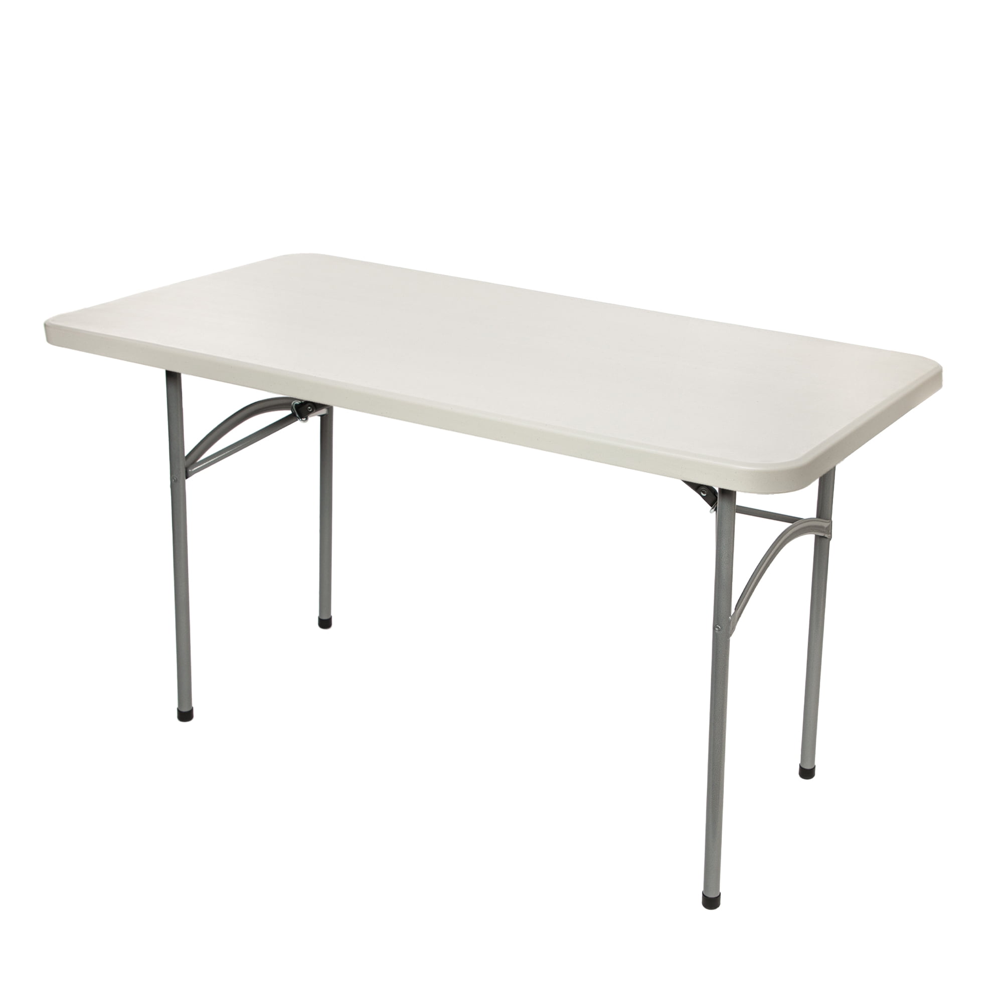 Hampden Furnishings Baldwin Collection 24" x 48" Folding Table, Plastic/Steel, Grey