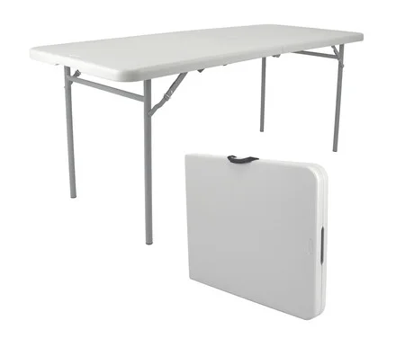 Hampden Furnishings Premium Seating Plastic Fold in Half Table 30”x 72” Indoor/Outdoor