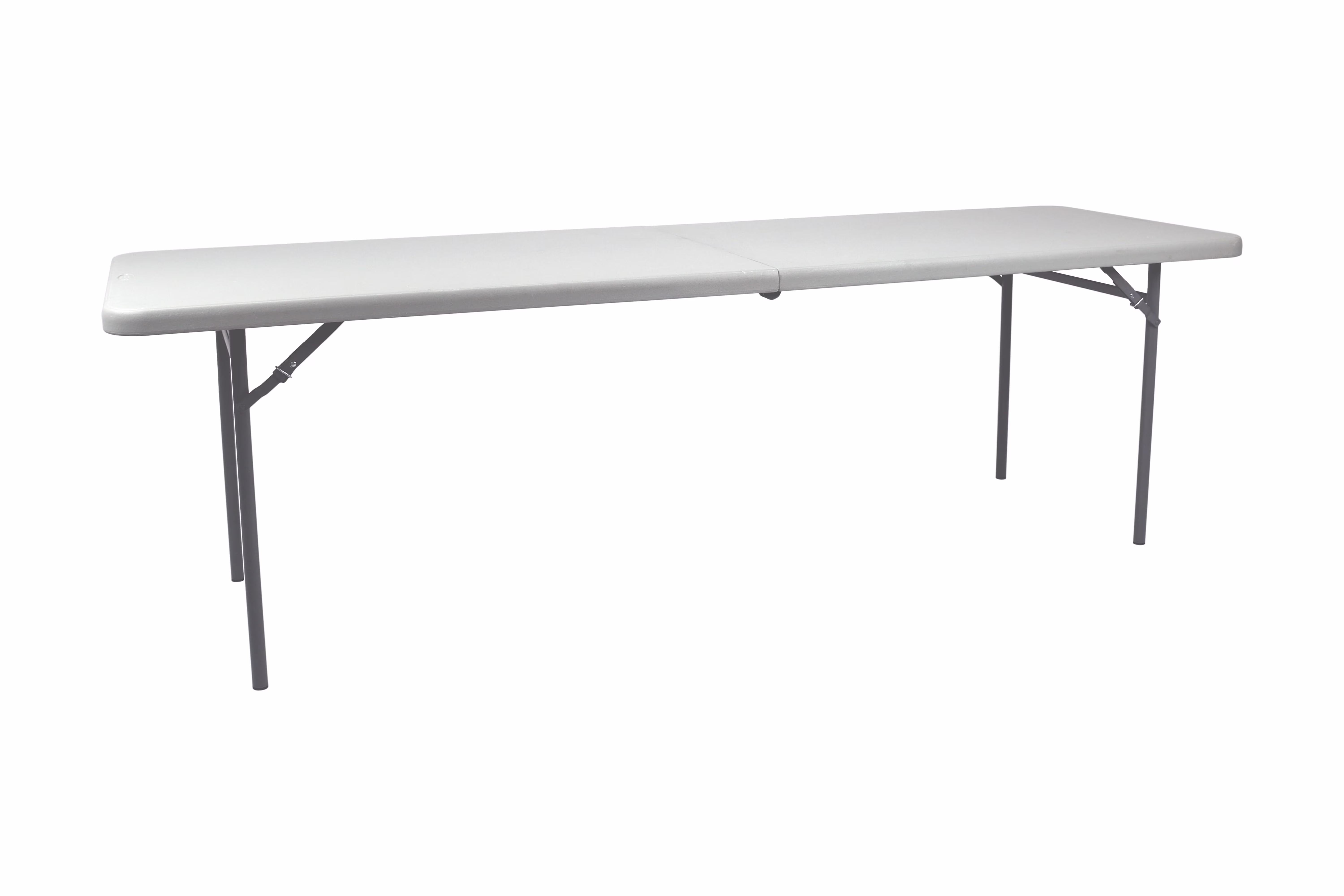 Hampden Furnishings Premium Seating Plastic Fold in Half Table, 30” x 96” Indoor/Outdoor