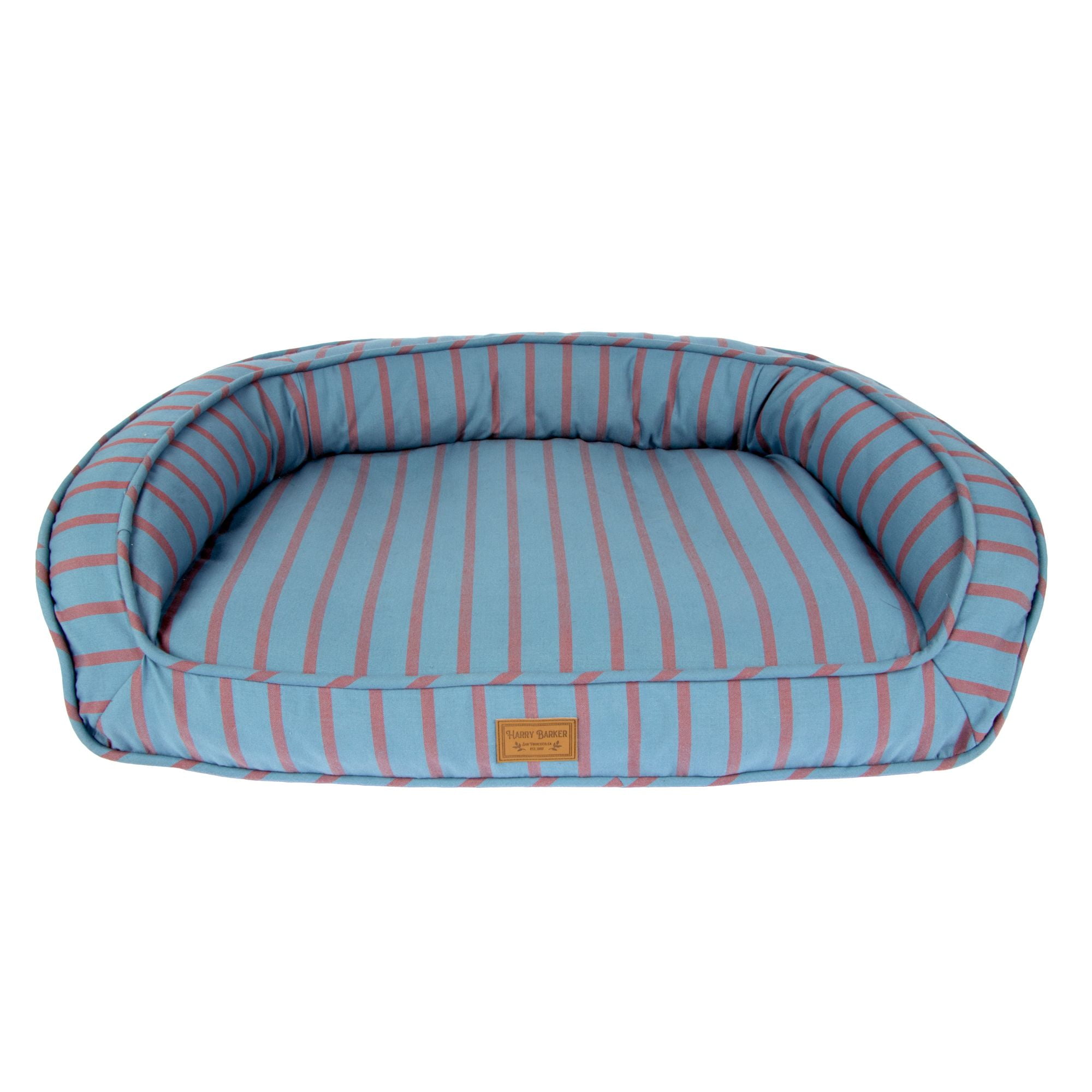 Harry Barker Blue Stripped Lounger Bed, Medium