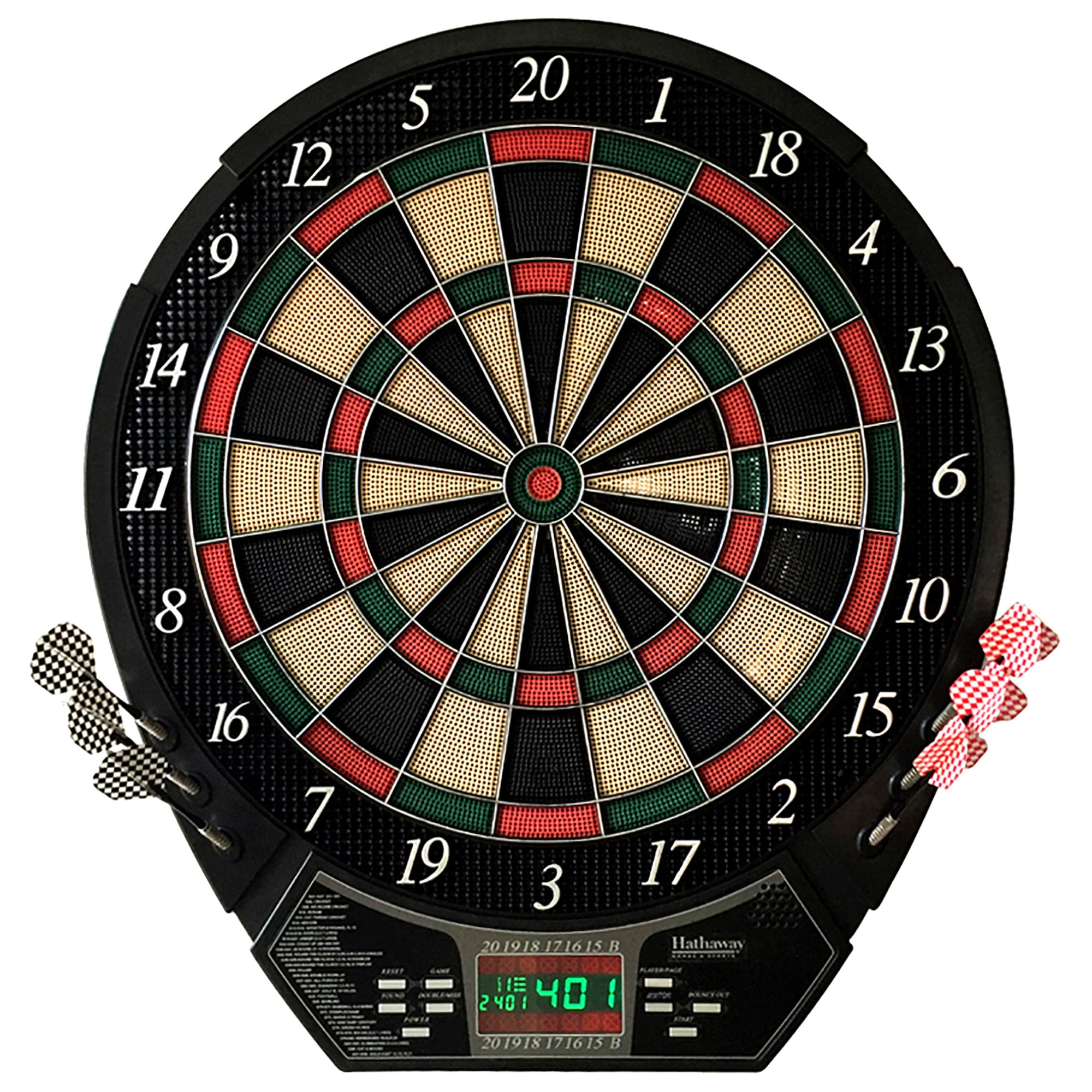 Hathaway Magnum 15.5-in Electronic Dartboard - 20 Games - Soft Tip