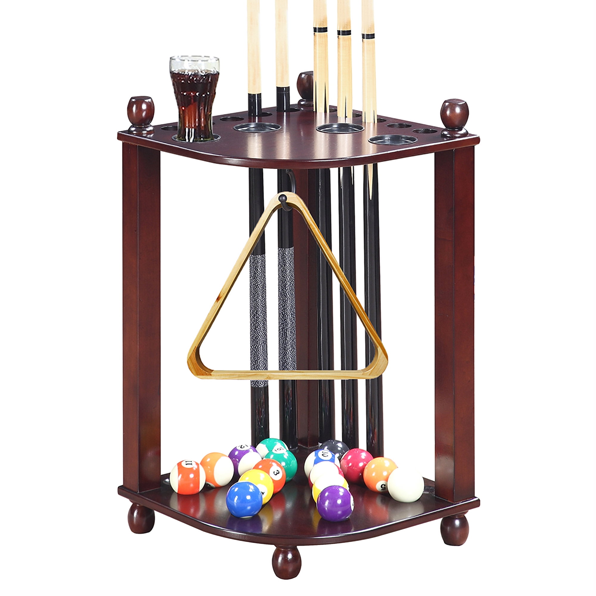 Hathaway Regent Corner Floor Cue Rack for Billiard Accessories
