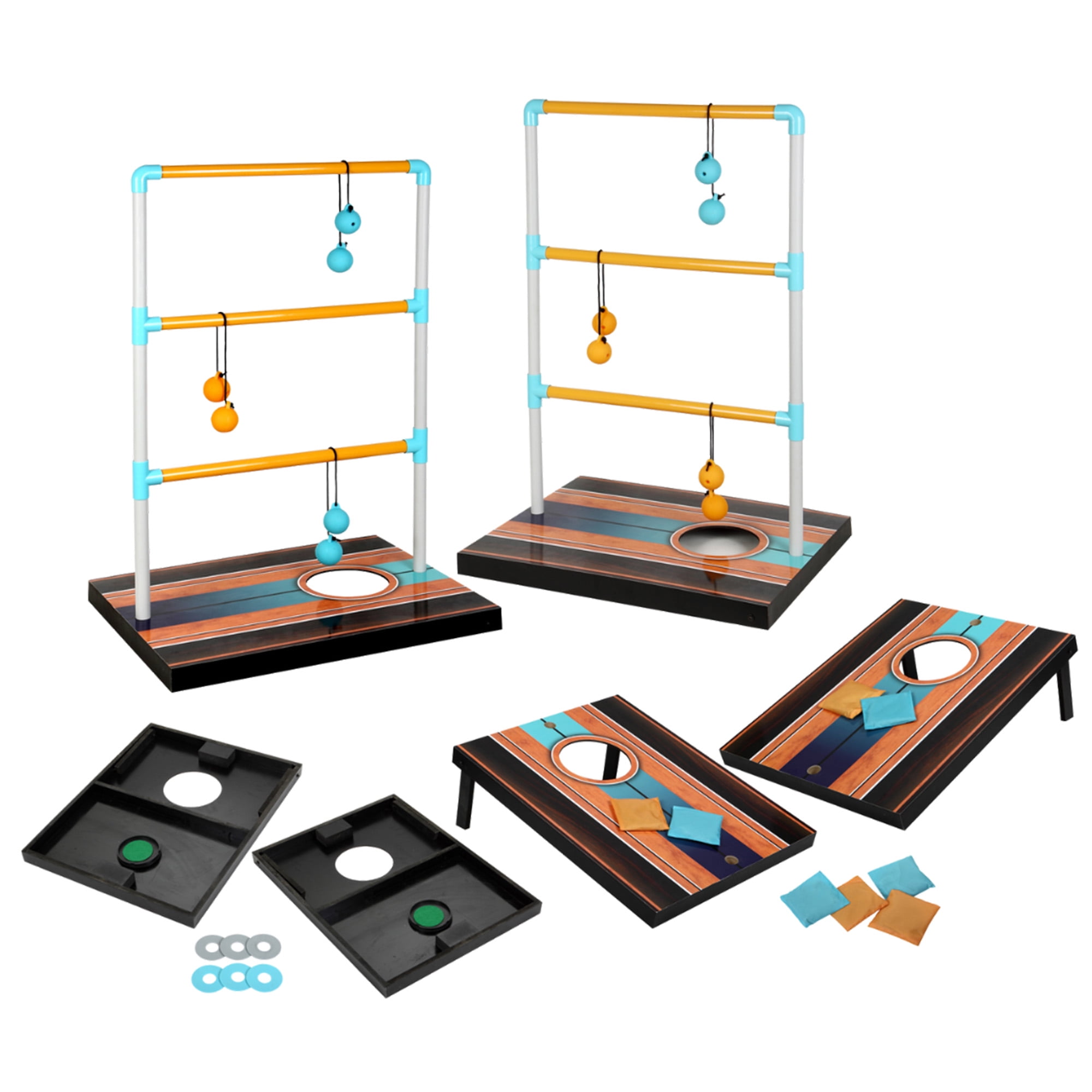 Hathaway Triple Play 3 in 1 Toss Game - Bean Bag, Washer, Ladder Toss