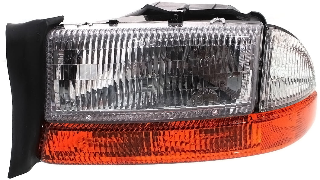 Headlight Compatible With 1997 Dodge Dakota 1998 Durango Left Driver Halogen With bulb(s)