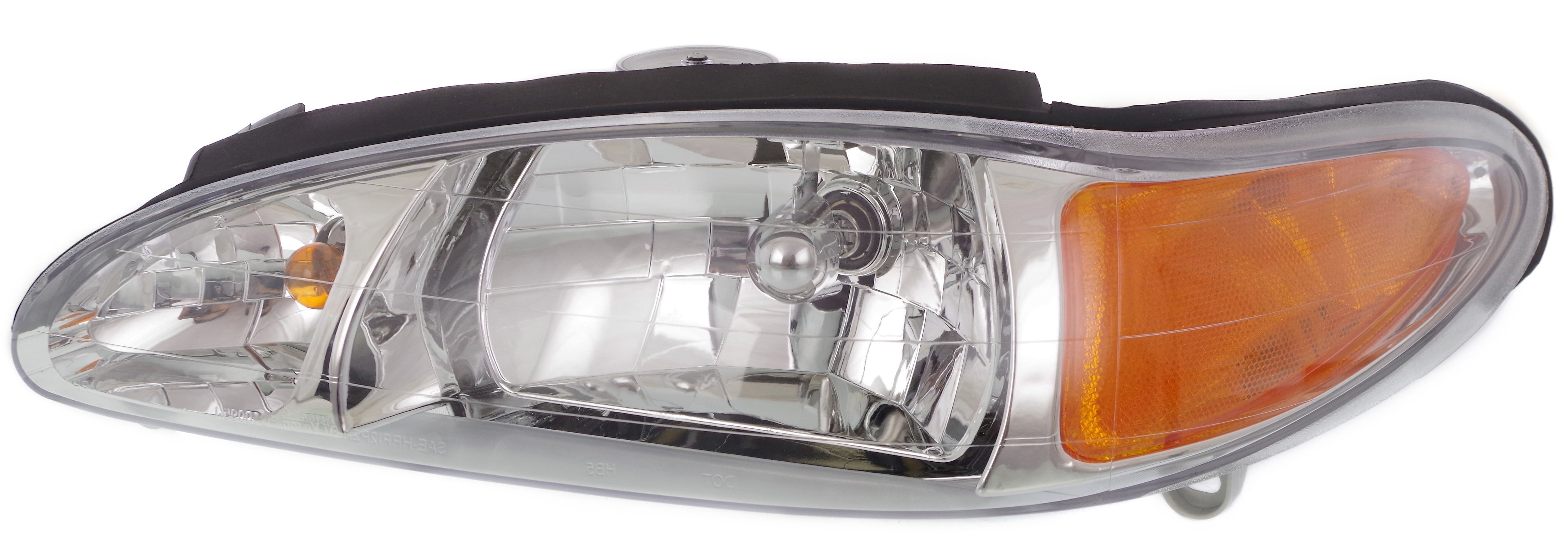 Headlight Compatible With 1997-2002 Ford Escort 1997-1999 Mercury Tracer Left Driver Halogen With bulb(s)