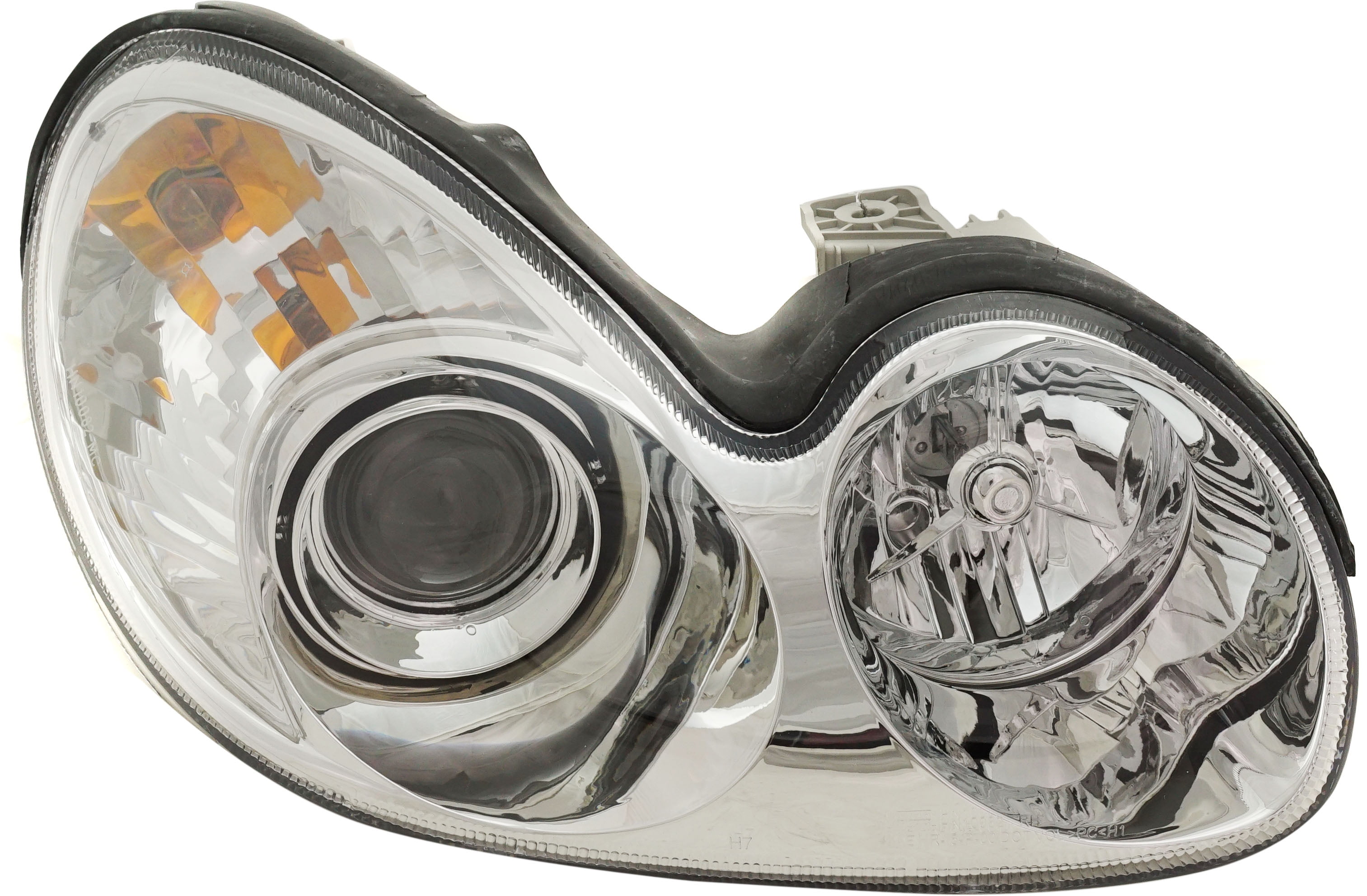 Headlight Compatible With 2002-2005 Hyundai Sonata Right Passenger Halogen With bulb(s)