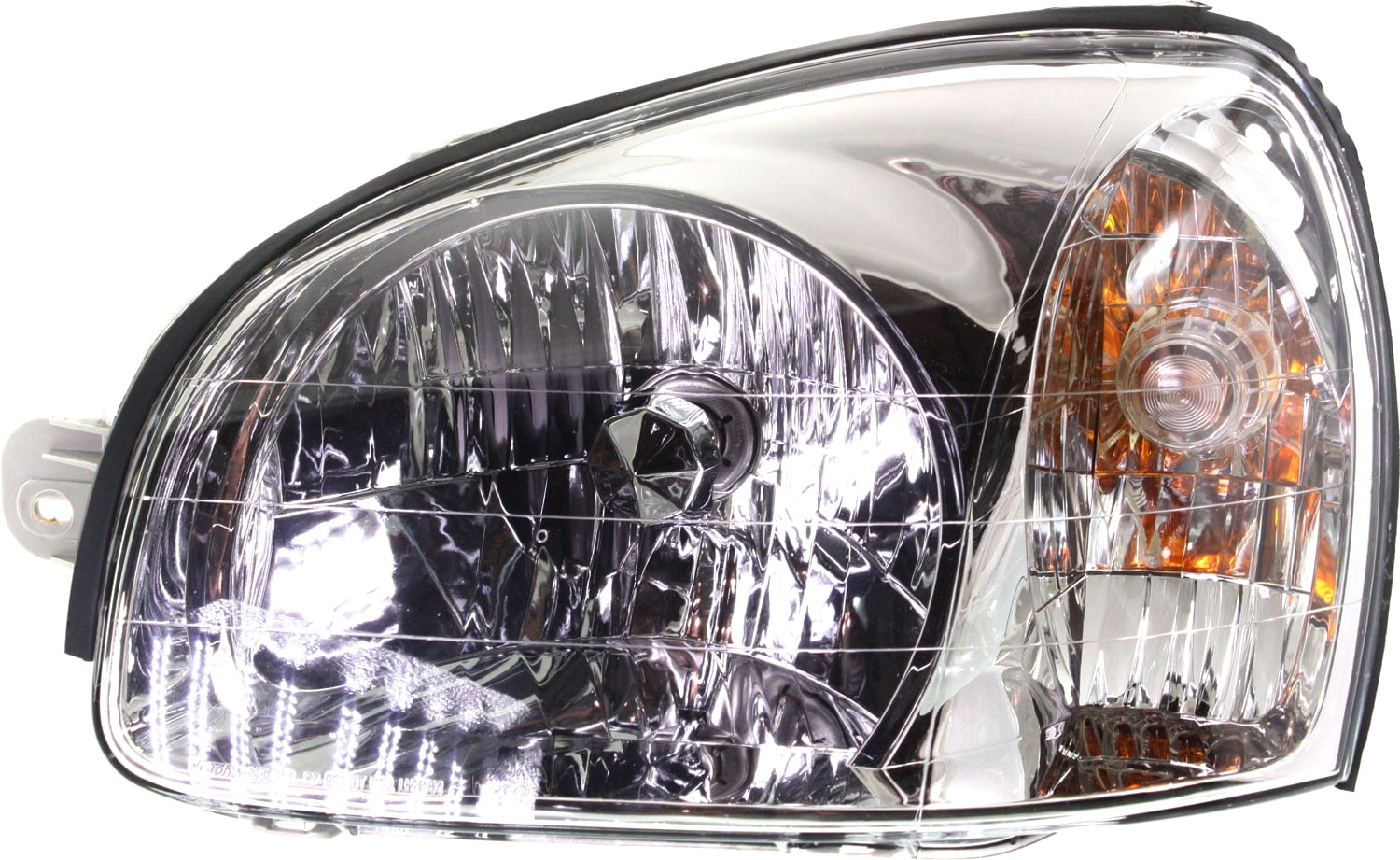 Headlight Compatible With 2003-2006 Hyundai Santa Fe Left Driver Halogen With bulb(s)