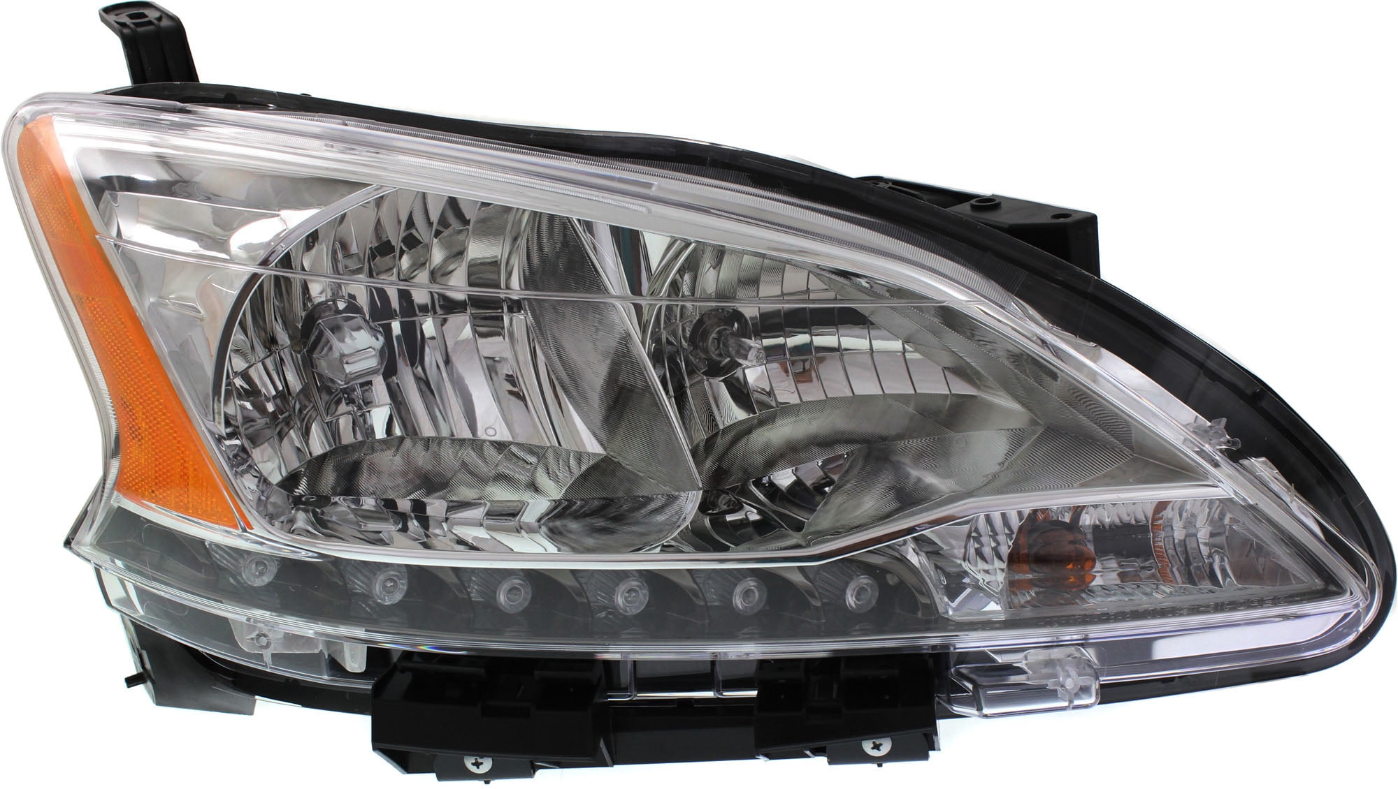 Headlight Compatible With 2013-2015 Nissan Sentra Right Passenger Halogen With bulb(s)