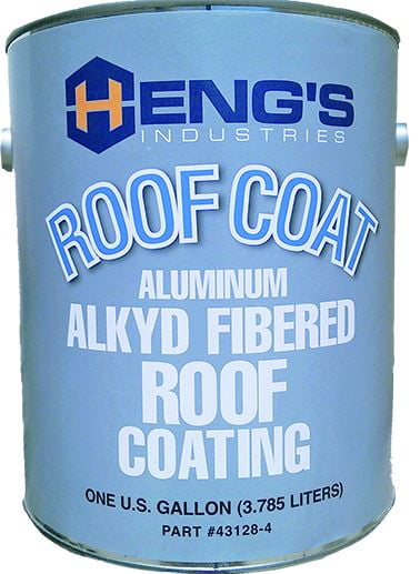 Hengs 43128-4 - 128 oz. Fibered Metal Silver Roof