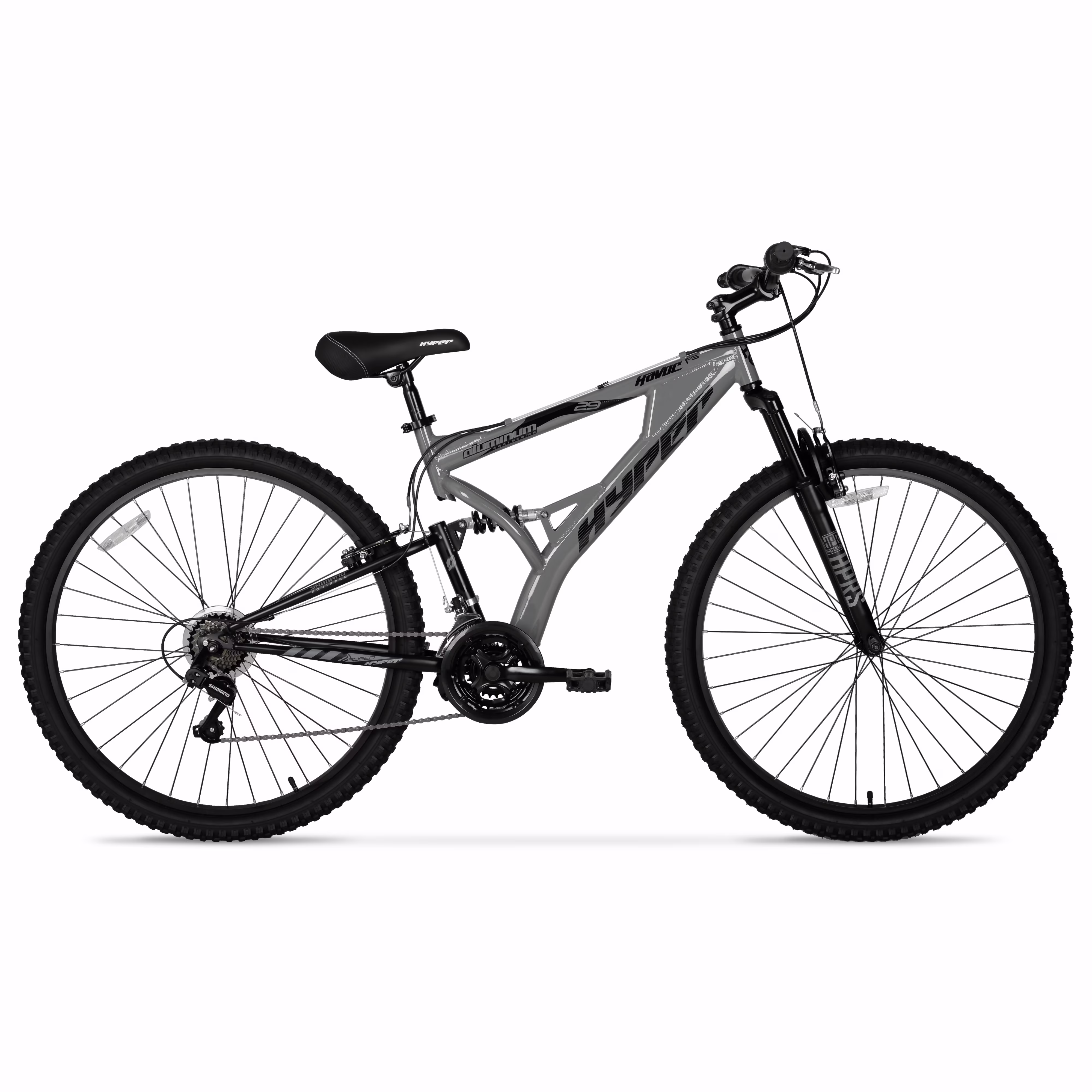 Hyper Bicycles 29" Men's Havoc Mountain Bike, Gray