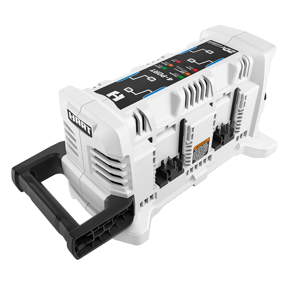 HART 20-Volt Lithium-Ion 4-Port Fast Battery Charger (Batteries Not Included)