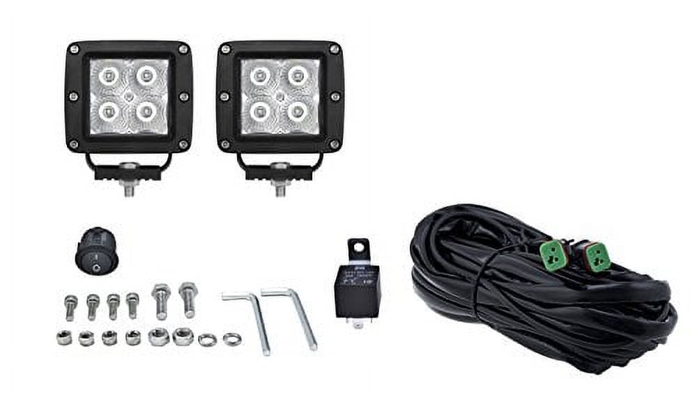 HELLA 357204831 Value Fit Cube Flood Beam Kit (4 LED)