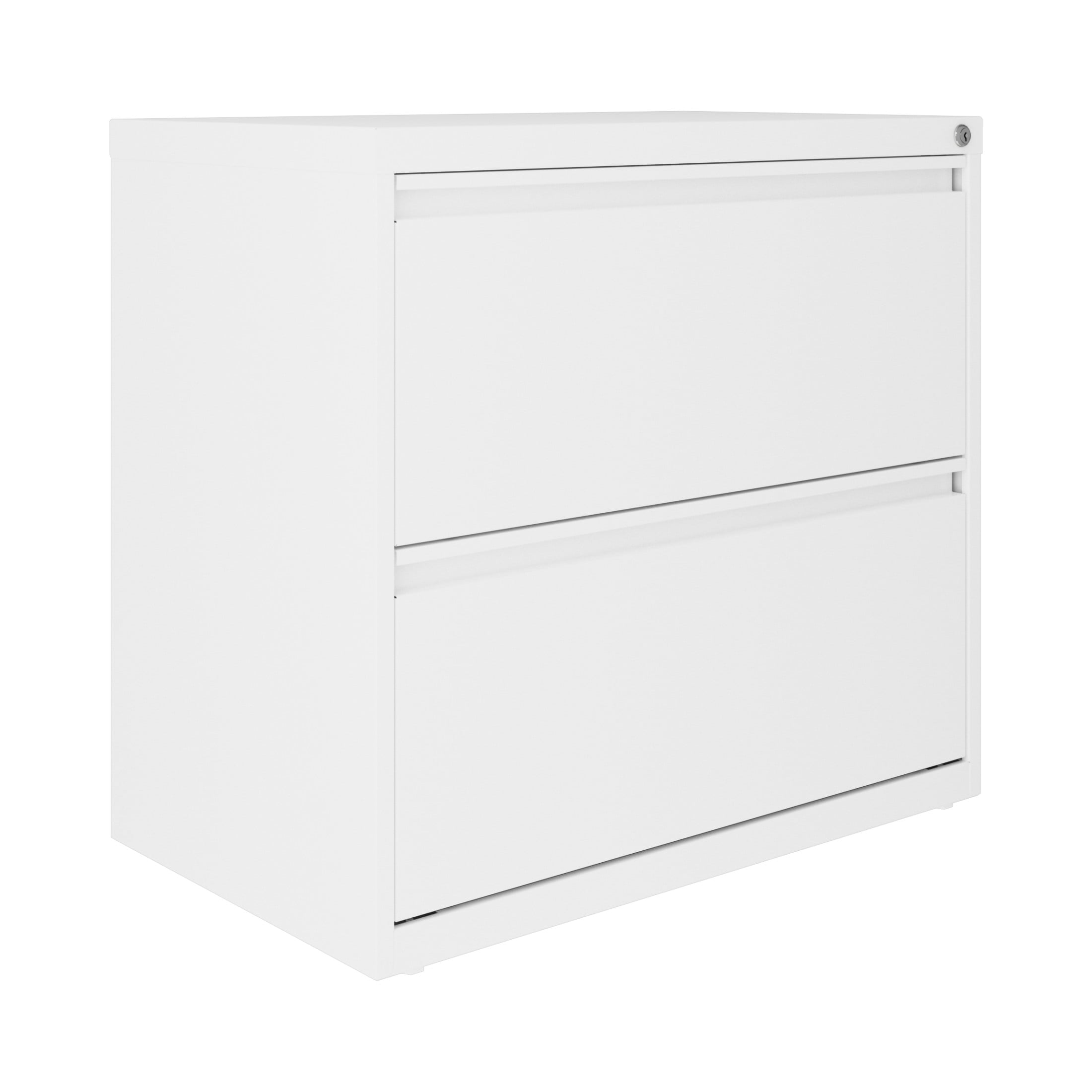 Hirsh 30 inch Wide 2 Drawer Lateral 101 File Cabinet for Home or Office, White