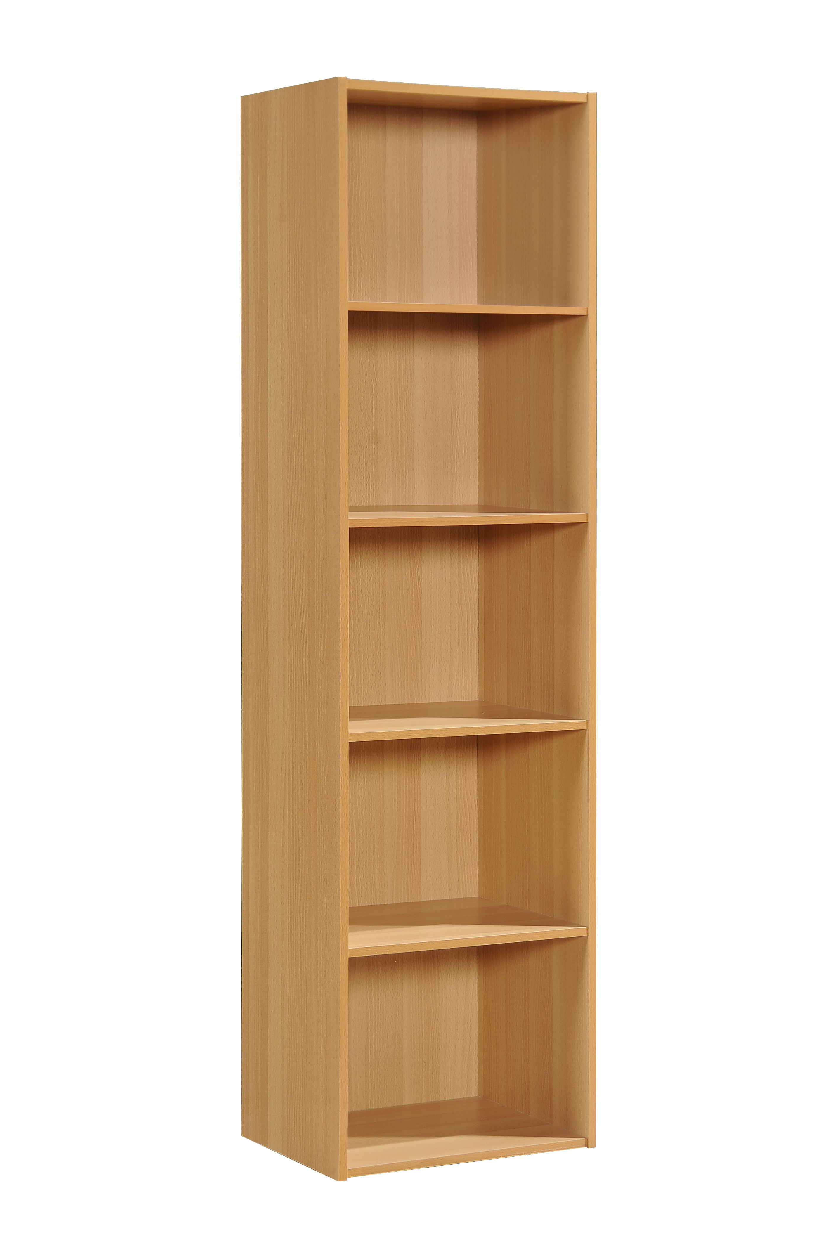 Hodedah 5-Shelf Bookcase, Beech