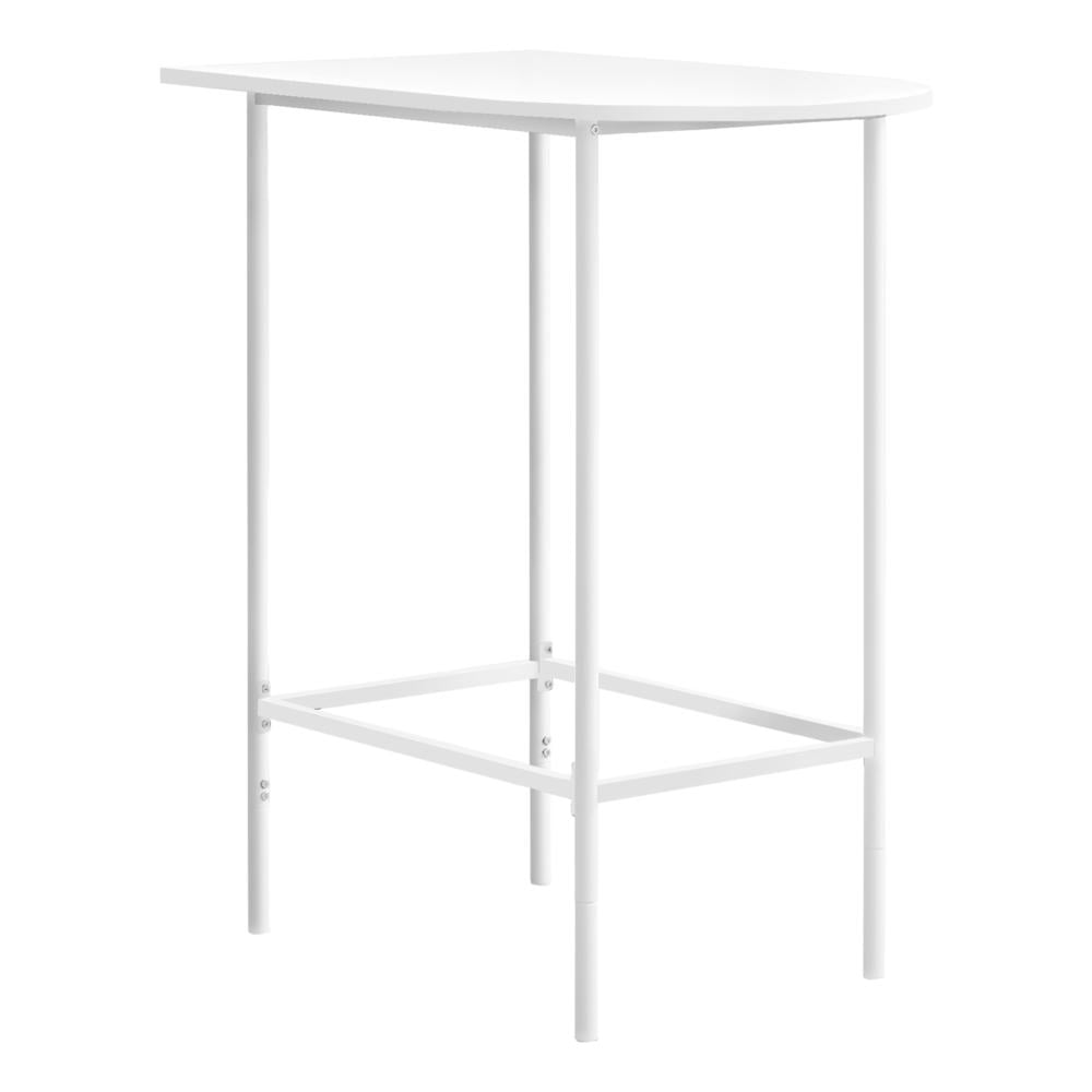 Home Bar Bar Table Pub 36" Rectangular Small Kitchen Metal White