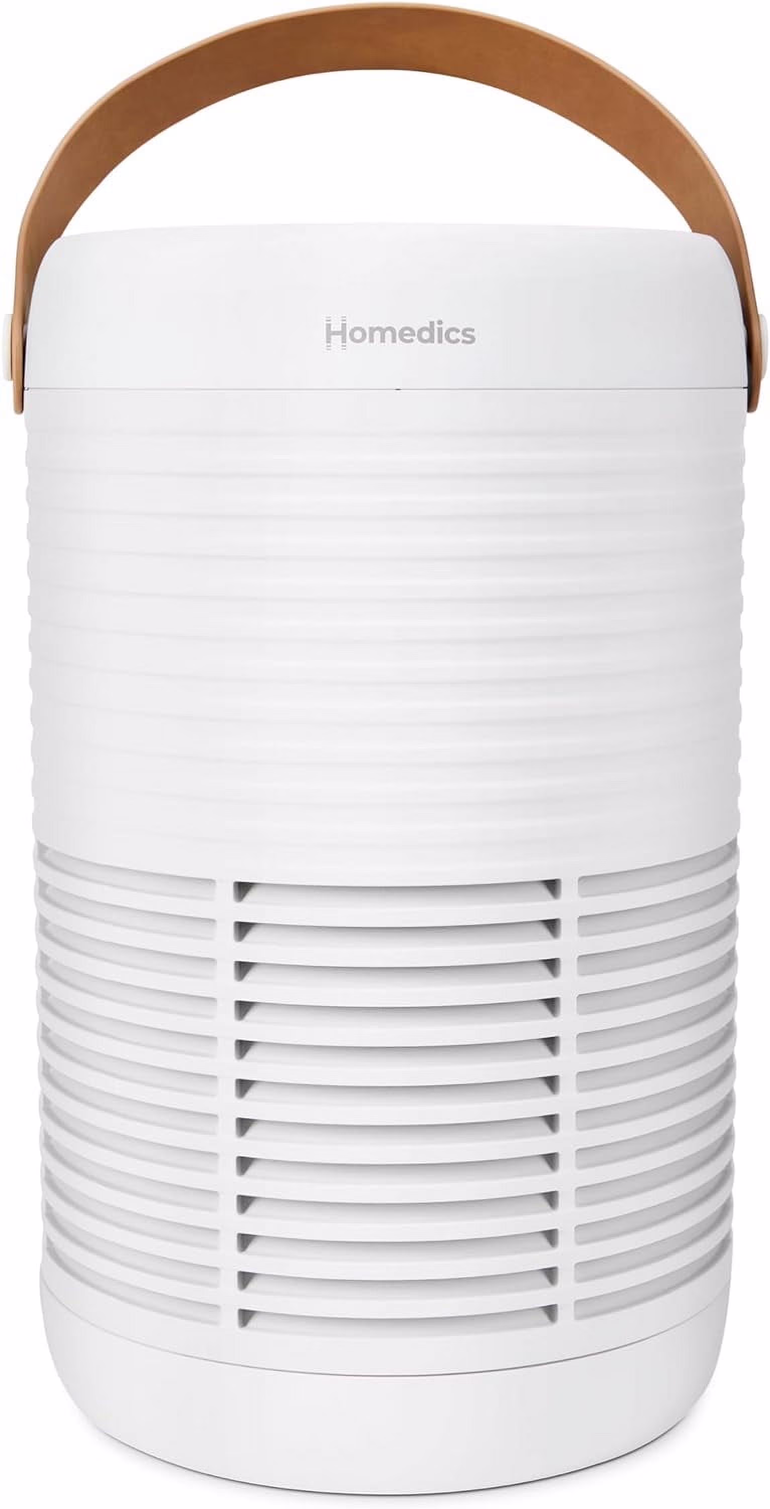 Homedics 3-1 Air Purifier, 975 Sq. ft of Coverage/Hour. True HEPA Filtration, Activated Carbon Odor Filter, Pre-filter, Reduces Airborne Allergens, for Medium Rooms