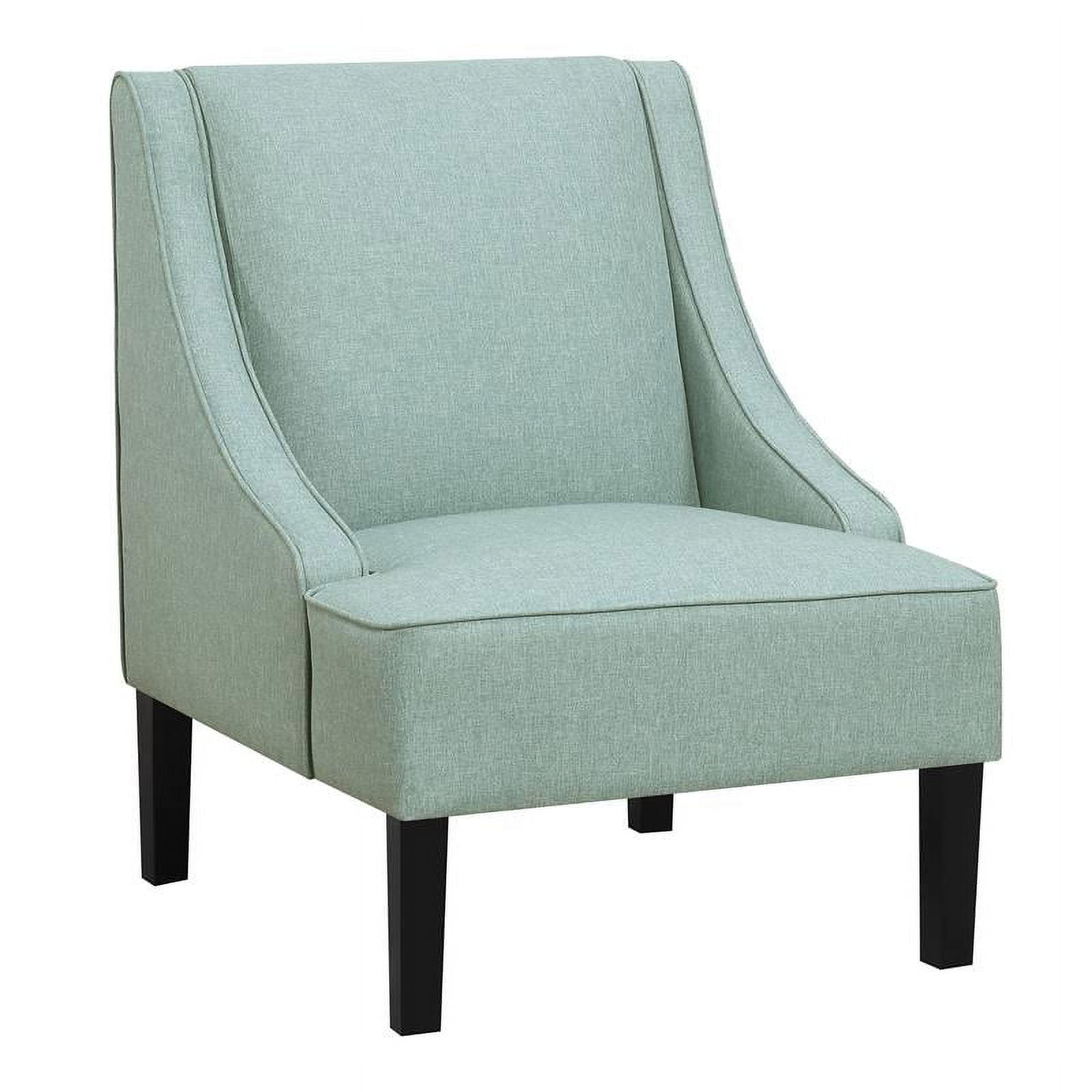 HomeFare Shelter Sided Accent Chair in Spa Blue