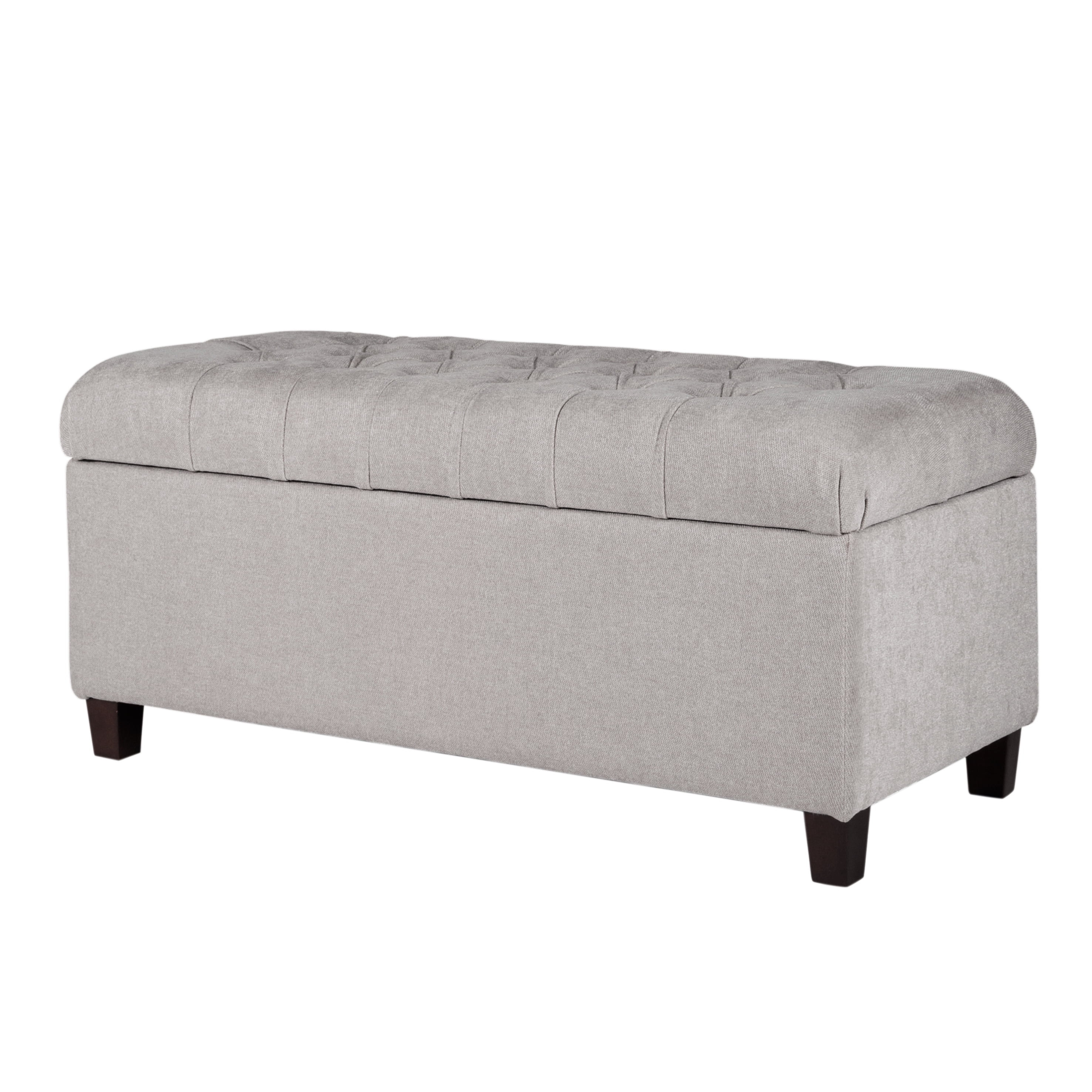 HomePop Ainsley Button Tufted Storage Bench, Multiple Colors