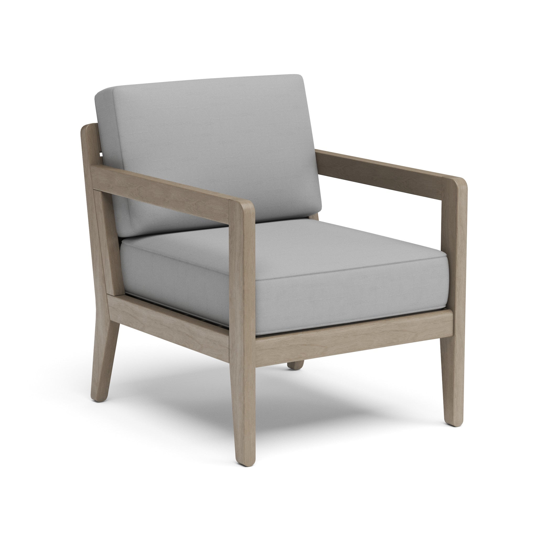 Homestyles Sustain Wood Outdoor Lounge Armchair in Gray