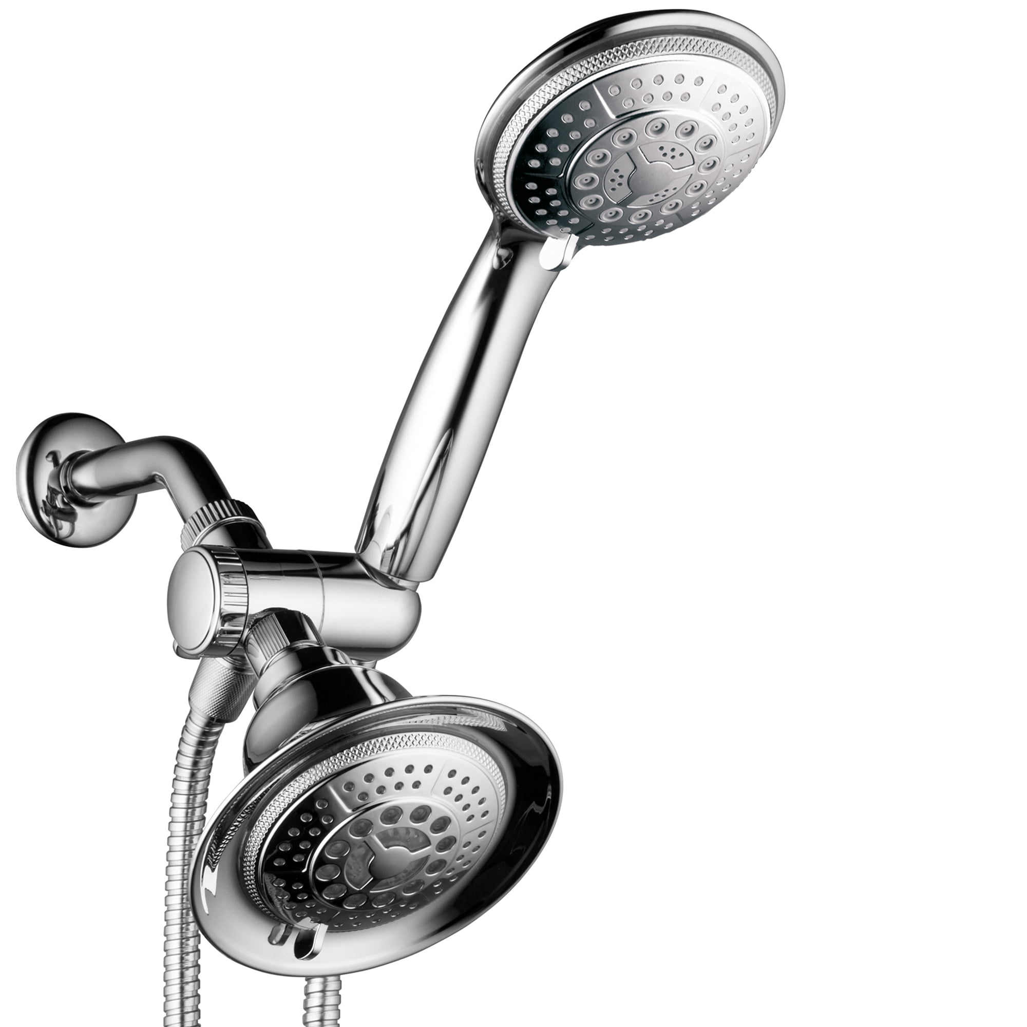HotelSpa Shower Combo with LED Lights Shower Head, Brushed Nickle