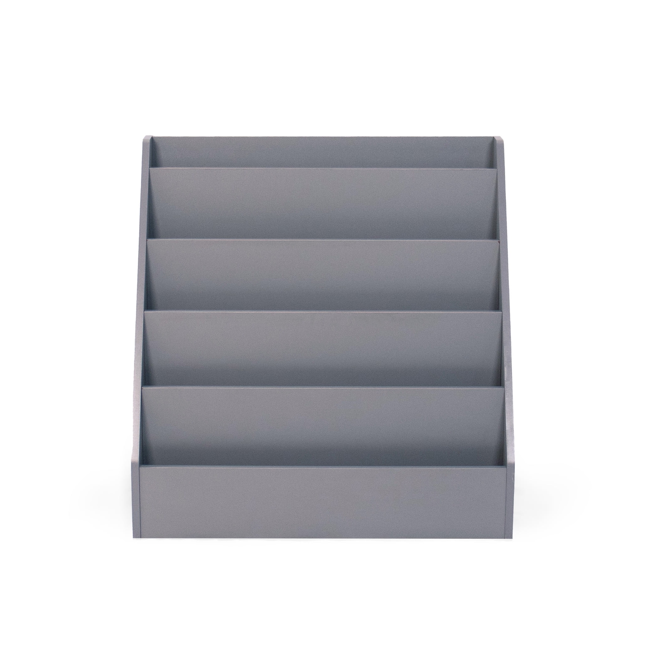 Humble Crew Camden Kid's /Toddler Wooden Bookcase Storage Rack with 5 Tiers, Grey