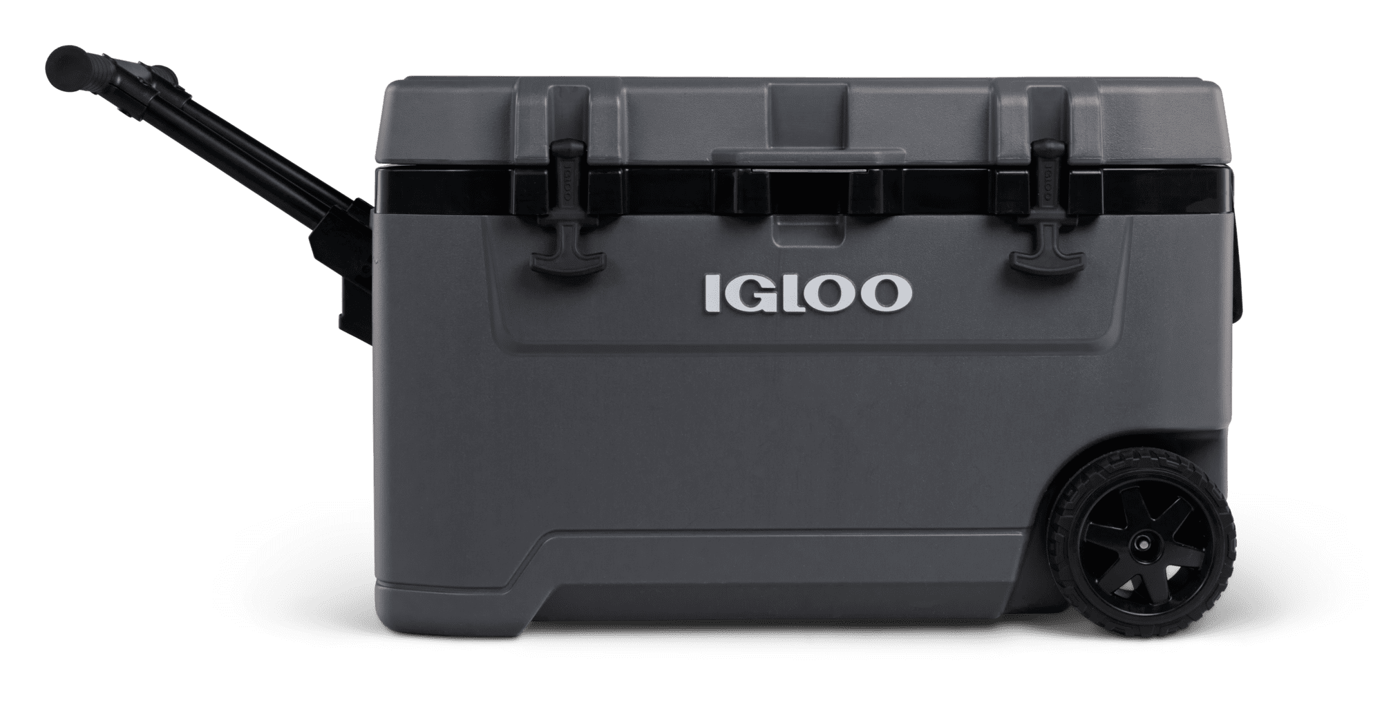 Igloo 72 QT Overland Ice Chest Cooler with Wheels, Gray