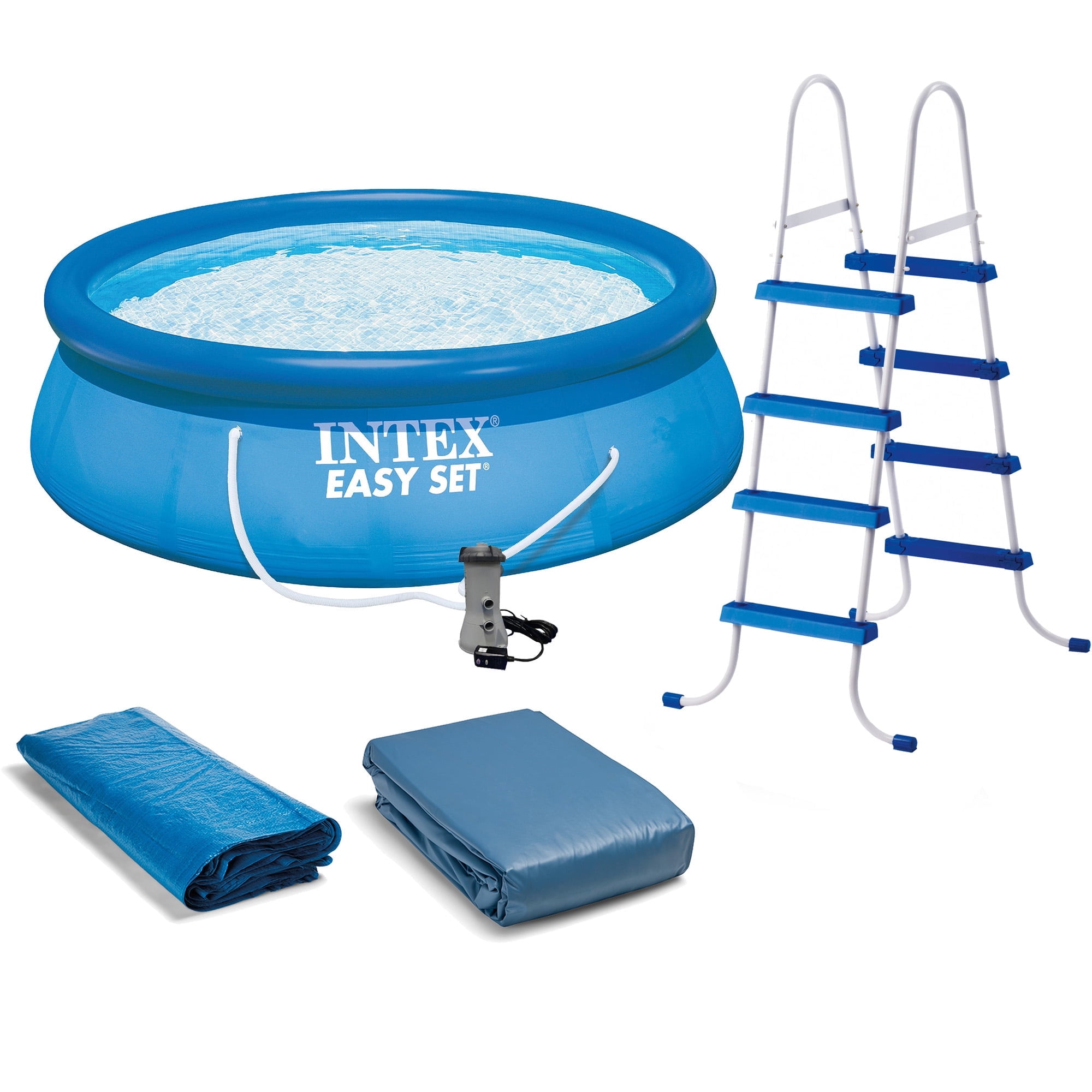 INTEX Easy Set 15ft x 48in Inflatable Pool Set - Filter Pump & Accessories