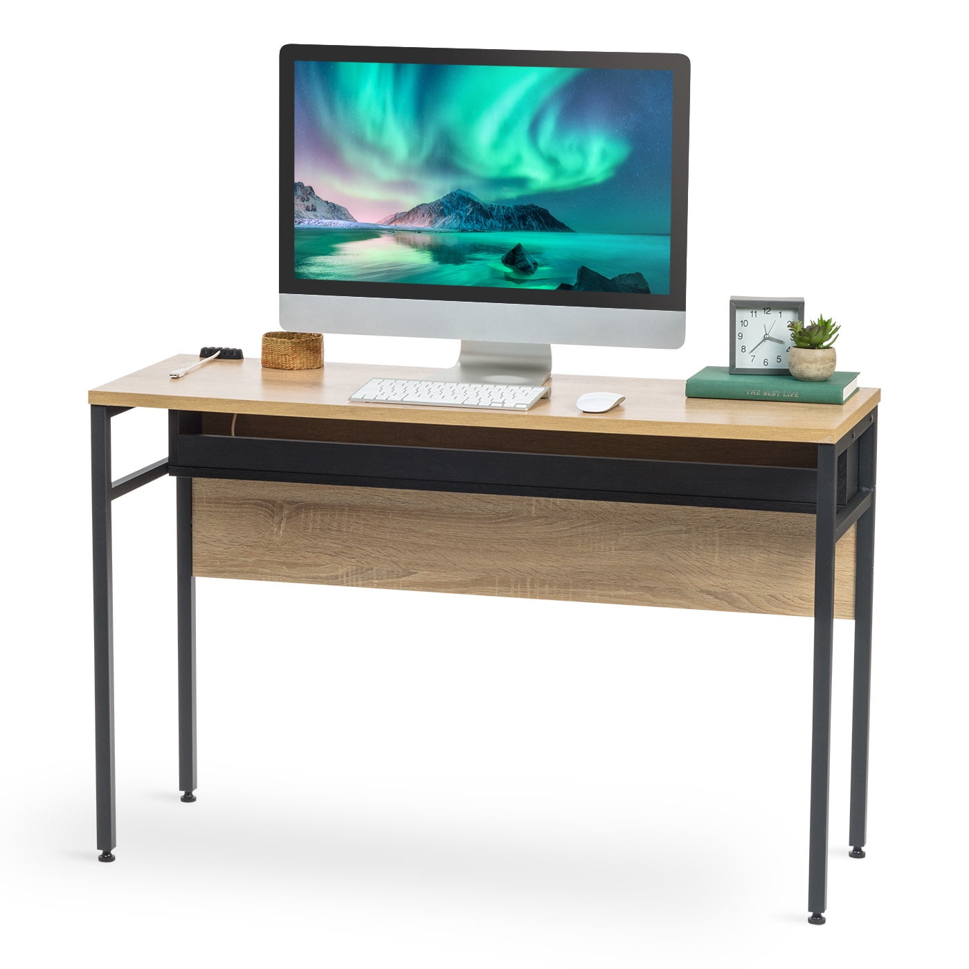 IRIS Office Computer Desk Table with Organizer and Cable Tray