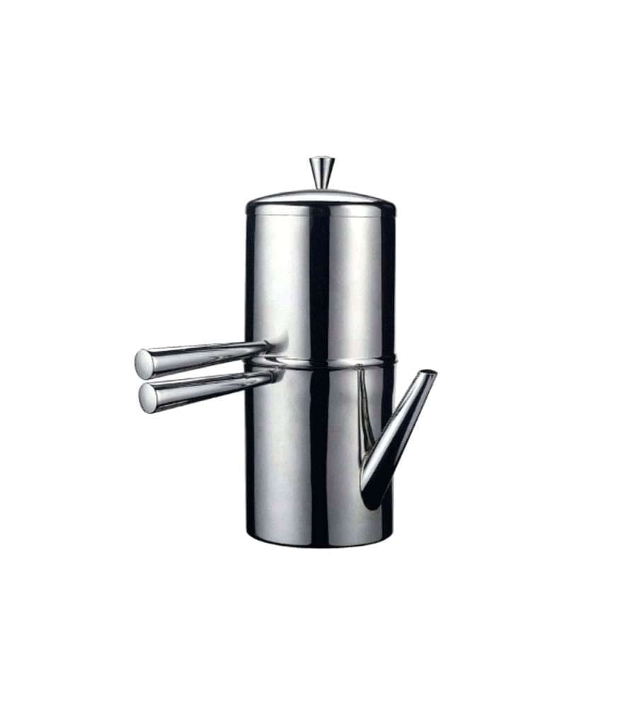 Ilsa 9-Cup Stainless Steel Neapolitan Coffee Maker – Stovetop Drip Coffee Pot with Easy-Pour Spout
