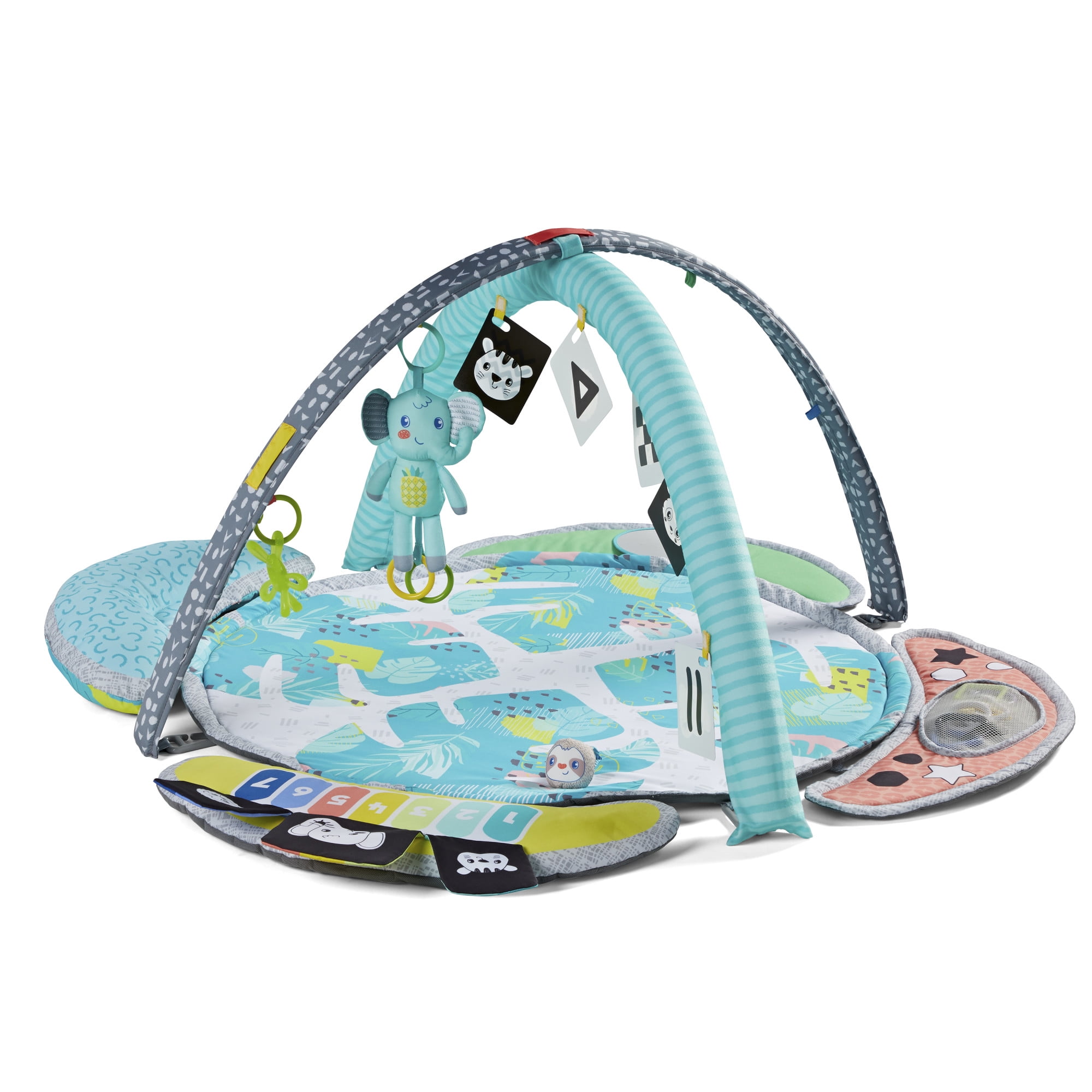 Infantino 5-in-1 Epic Developmental Learning Gym, 0-36 Months, Blue