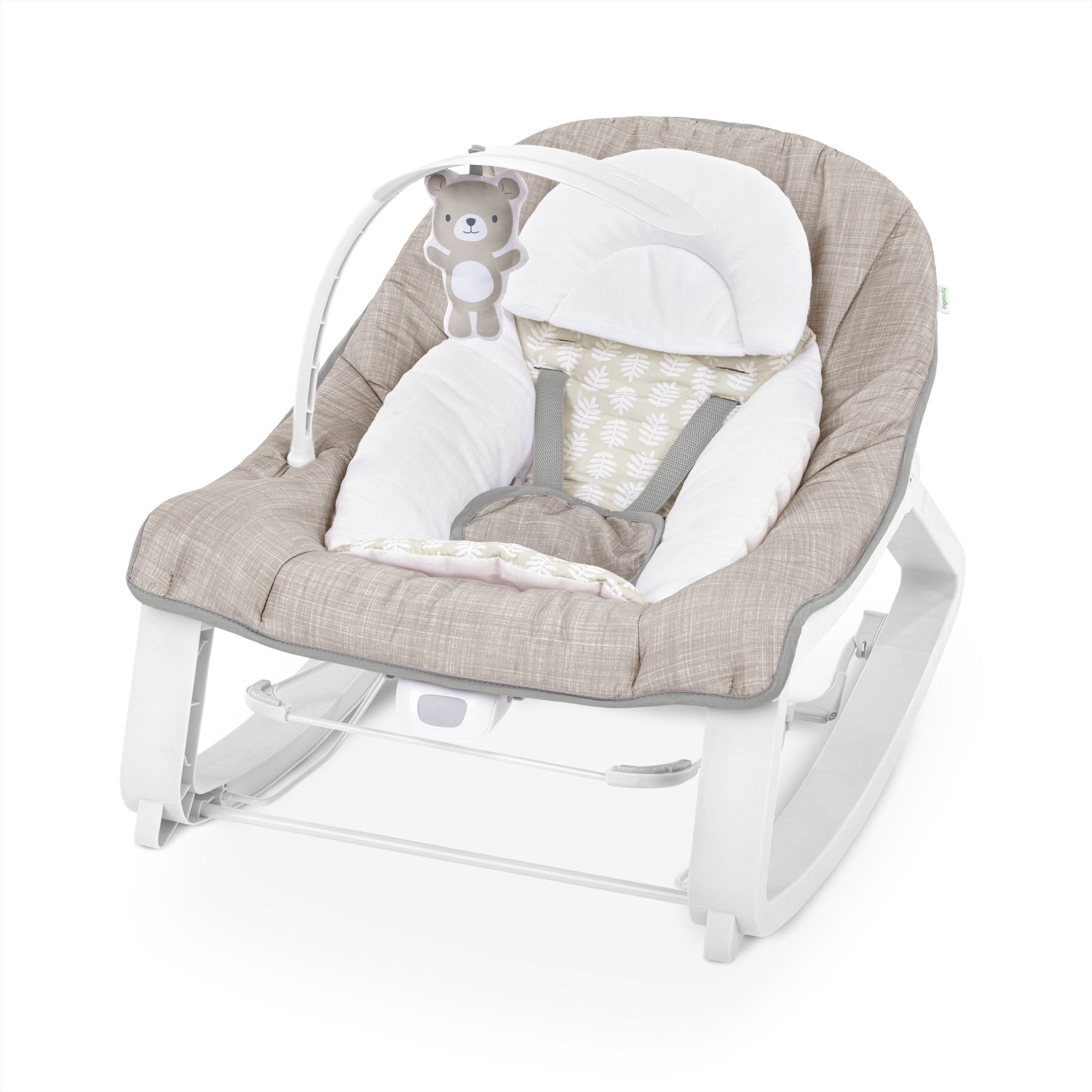 Ingenuity Keep Cozy 3-in-1 Vibrating Infant & Toddler Baby Bouncer and Rocker Chair - Linden