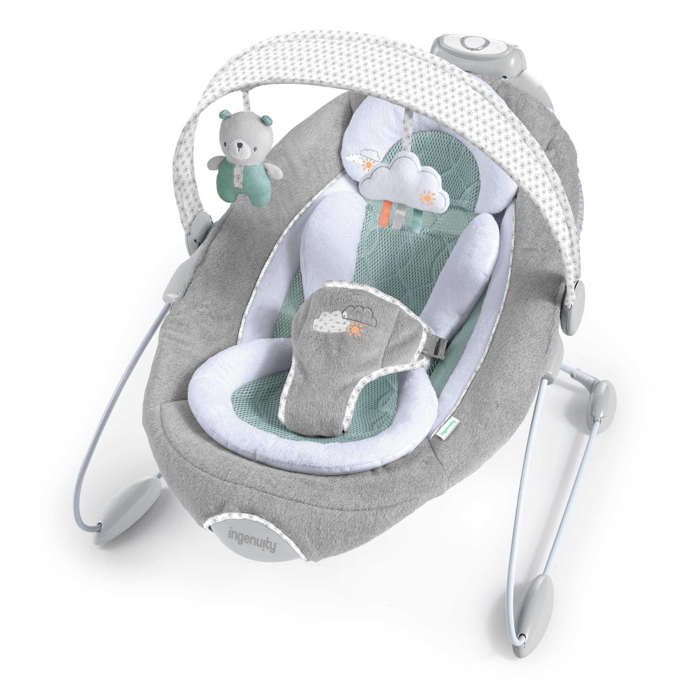 Ingenuity SmartBounce Automatic Baby Bouncer Seat, Ages 0-6 Months, Pemberton