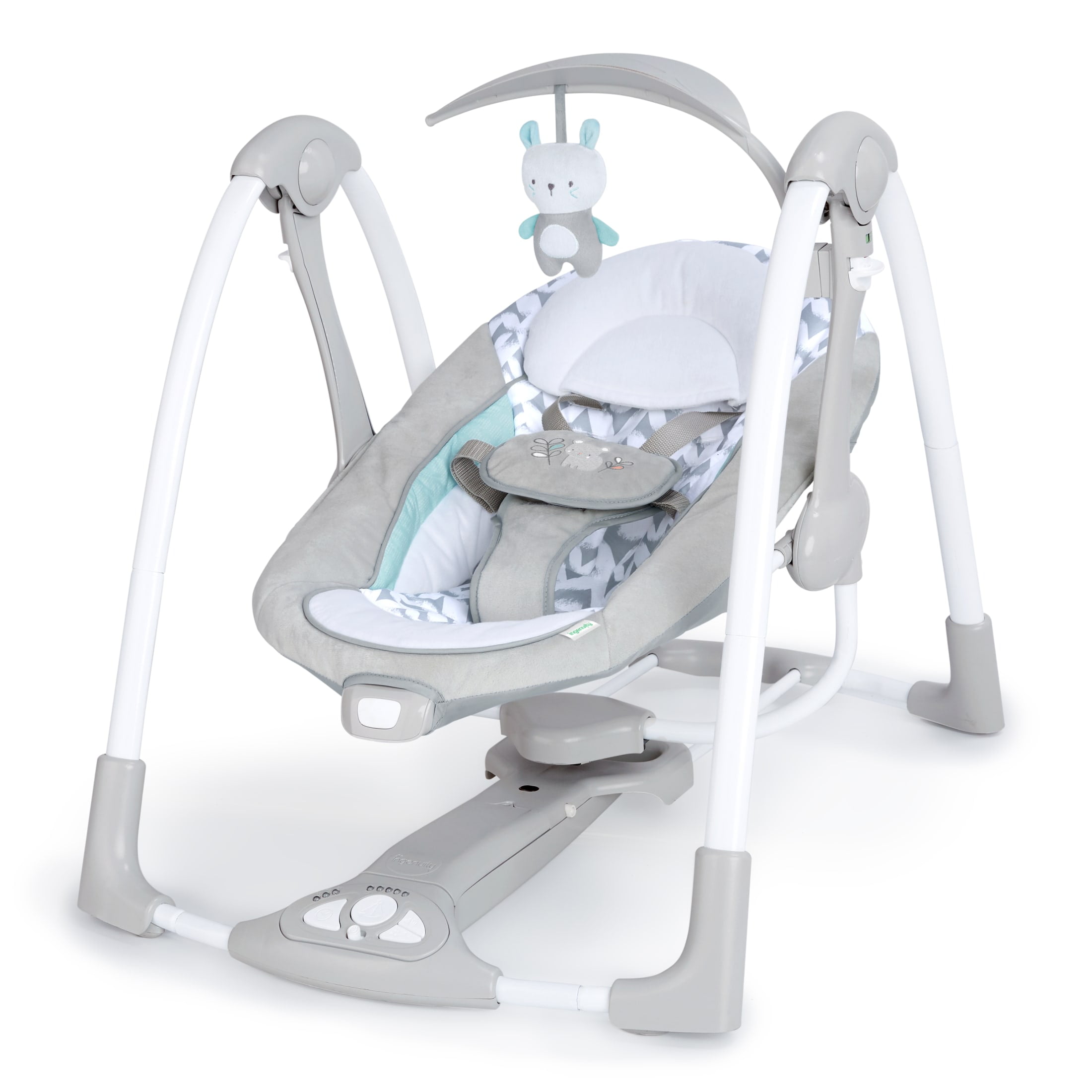 Ingenuity 2-in-1 Portable Baby Swing & Infant Seat with Vibrations, Ages 0-9 Months, Unisex, Raylan