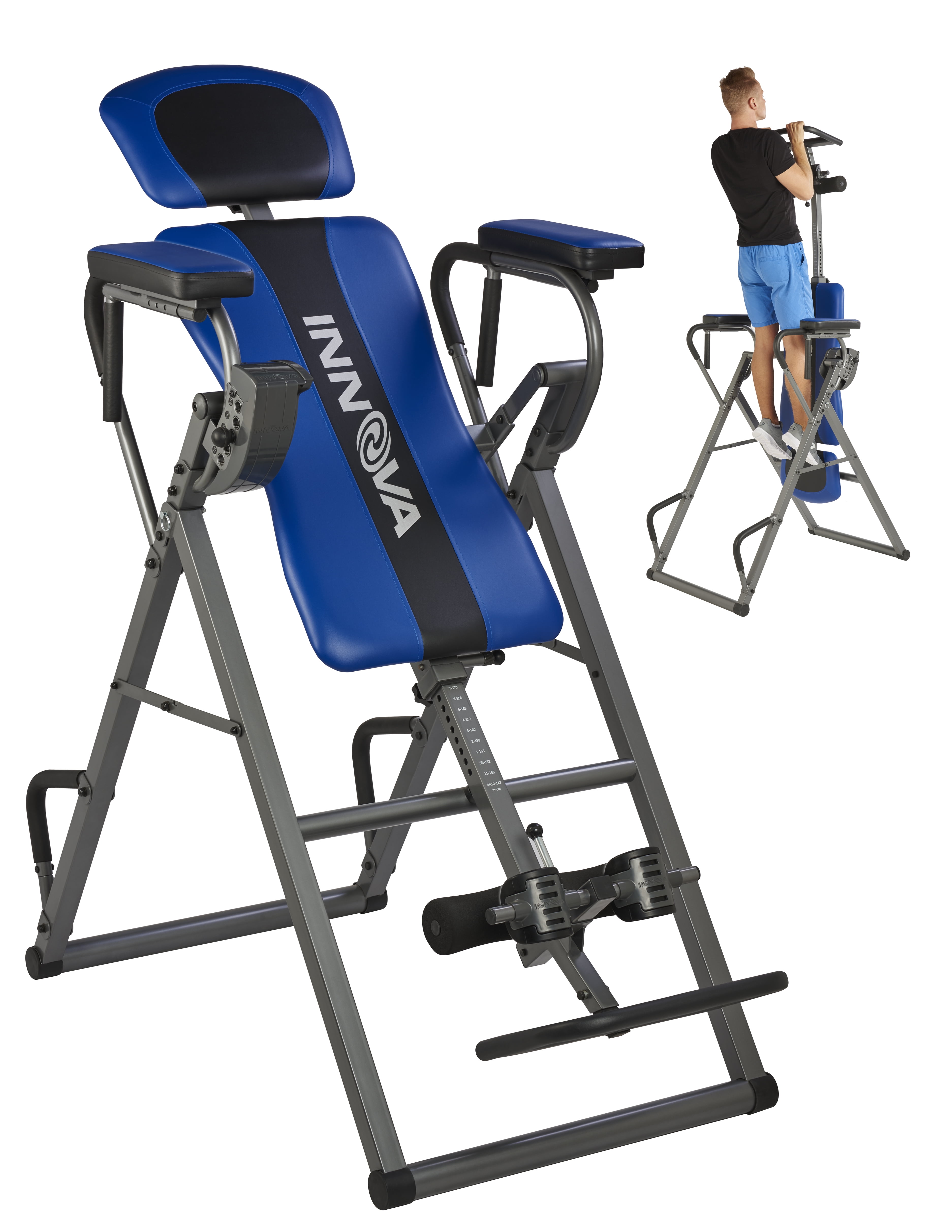 Innova ITP1000 12-in-1 Inversion Table with Power Tower Workout Station