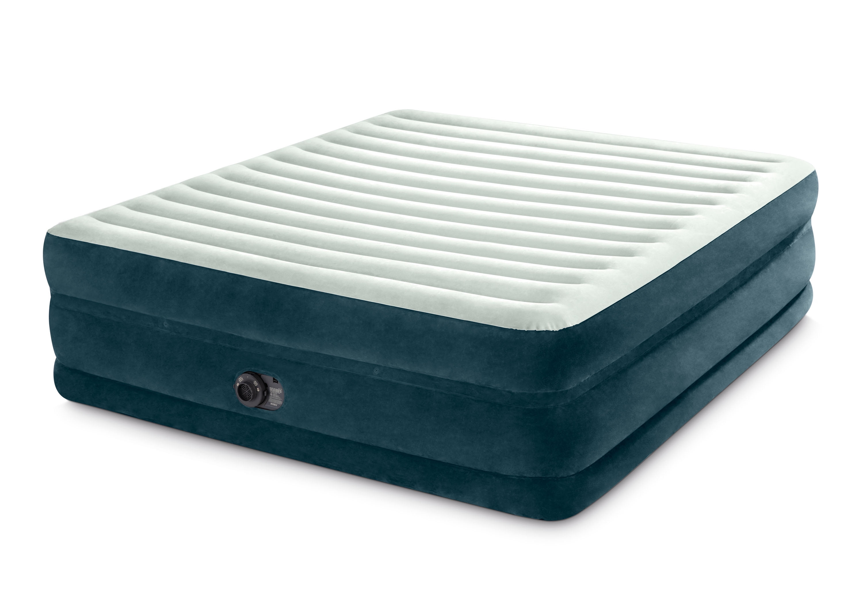 Intex 66169WD 24" Dream Lux Pillow-Top Dura-Beam Airbed Mattress with Internal Pump, King, Green