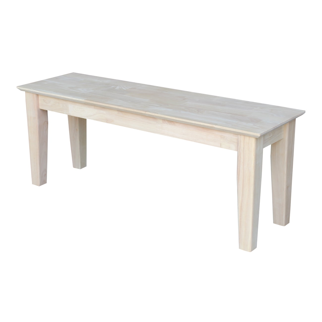International Concepts Be-47S Shaker Style Dining Bench, Ready To Finish