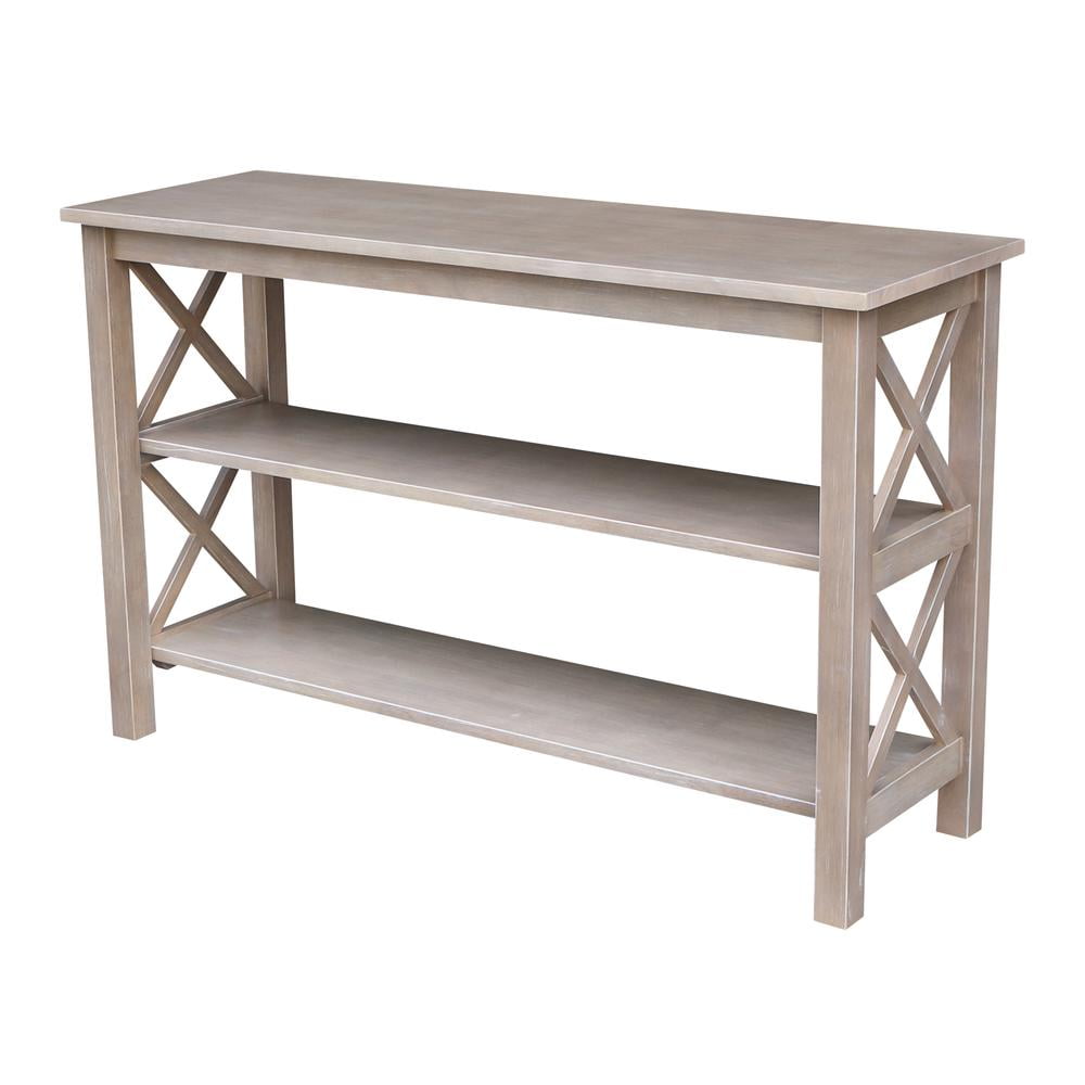International Concepts Hampton 48" Console Table in Washed Gray Taupe