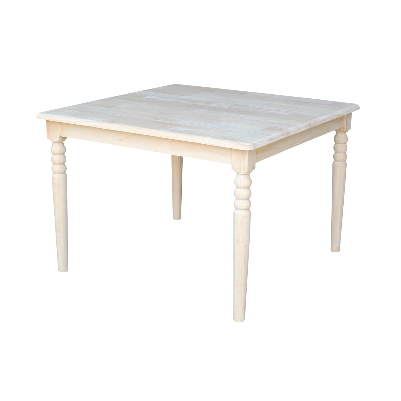 International Concepts Indoor Wood Kids Square Table in Unfinished