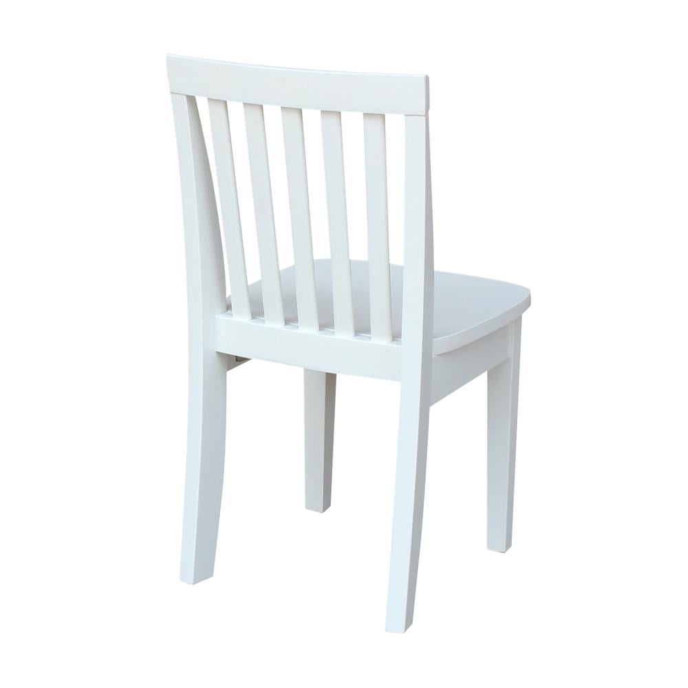 International Concepts Mission Kids Chair in Linen White (Set of 2)