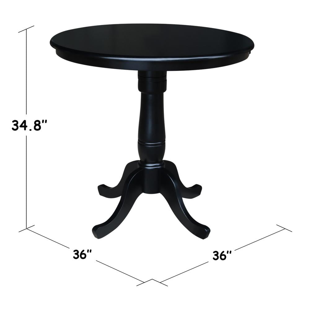 International Concepts Piperton 36 in. Round Top Pedestal Counter Height Dining Table