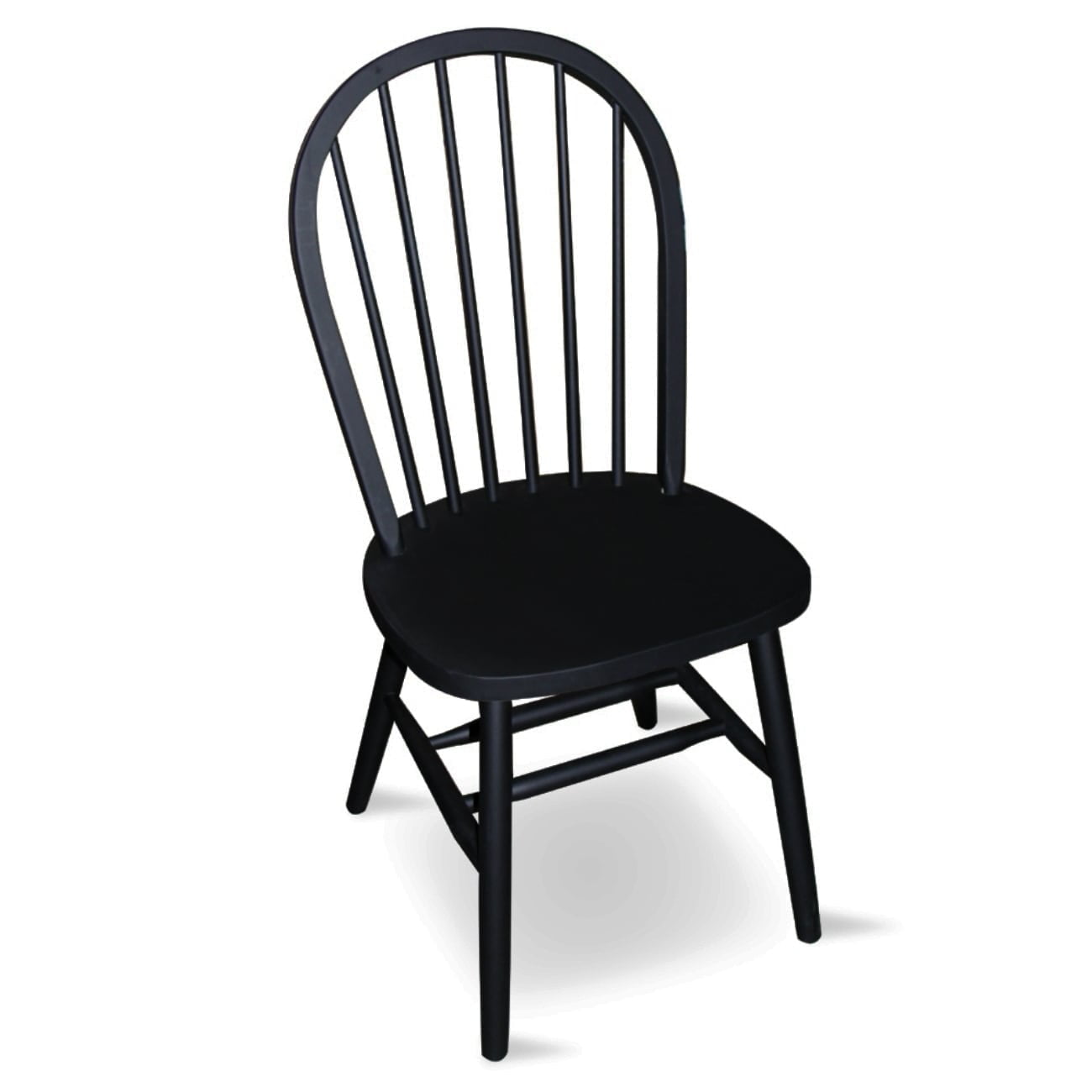 International Concepts Spindle Back Windsor Dining Chair in Black