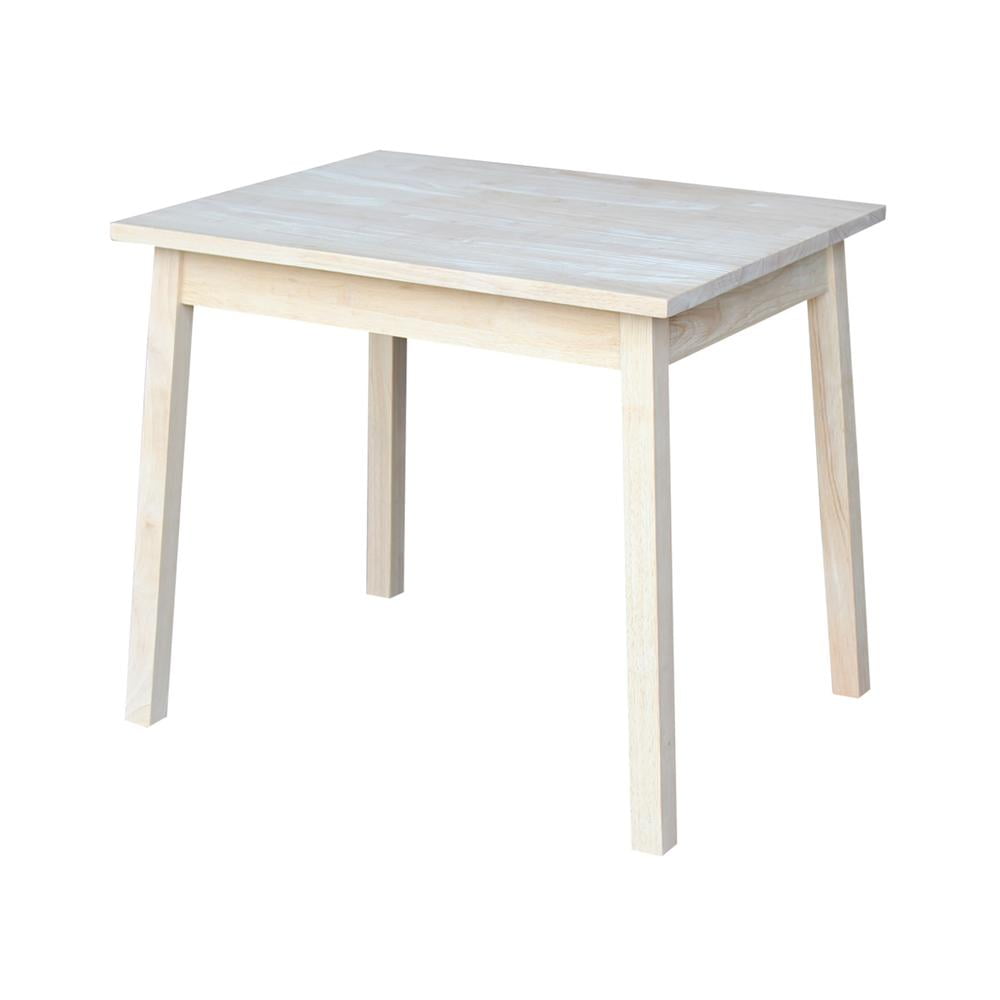 International Concepts Indoor Wood Children's Table in Unfinished