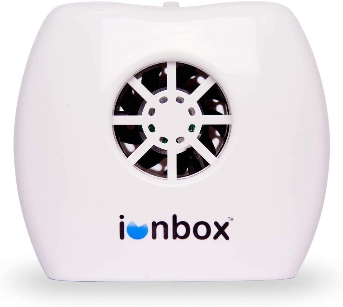 Ionbox IonPacific 500 Sq Ft Negative Ion Generator Mini Air Purifier, White