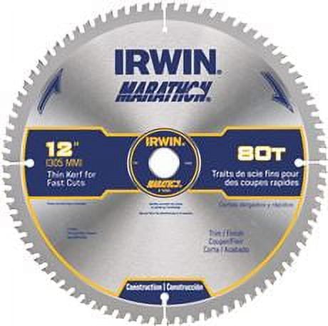 Irwin Marathon Miter/Table Saw Blades 12 In. X 80T, 1 In. Arbor