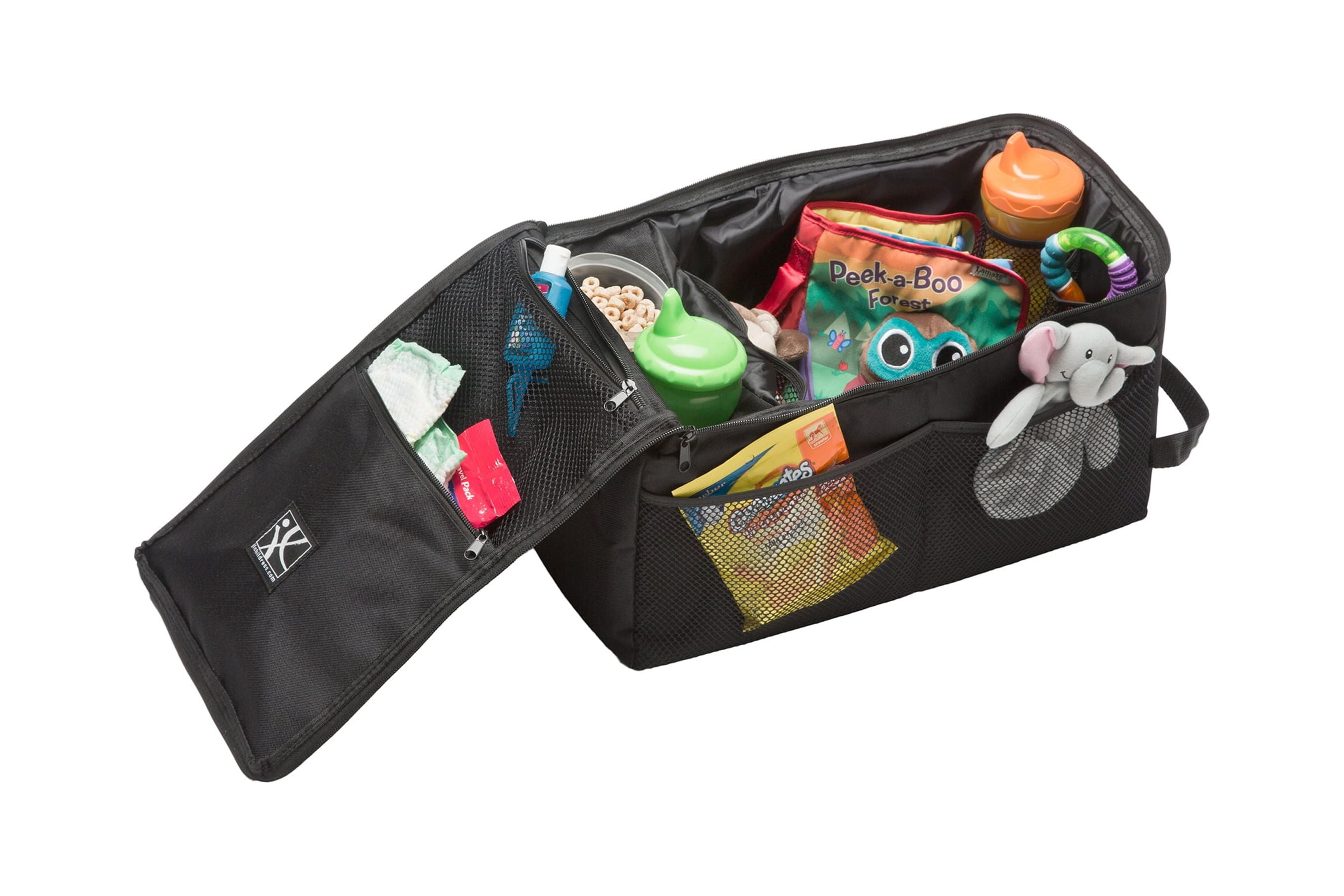 J.L. Childress Backseat Butler Car Organizer and Storage for Kids of All Ages, Black