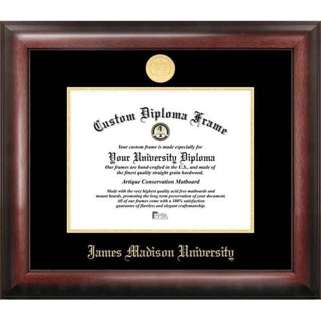James Madison University 12" x 16" Gold Embossed Diploma Frame
