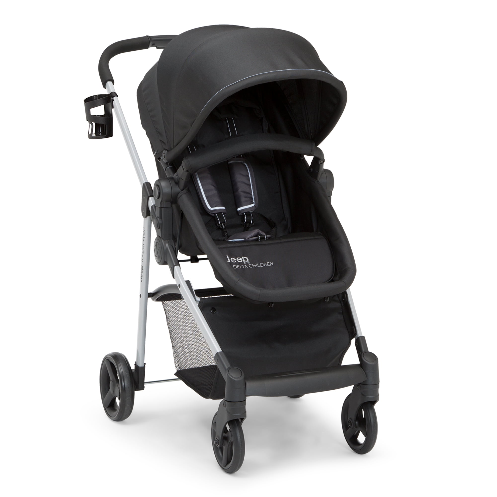 Jeep TurboGlyde 3-in-1 Stroller by Delta Children, Black