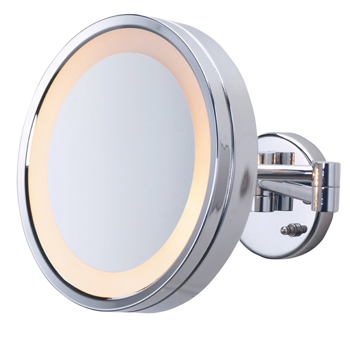 Jerdon 9.5-Inch Diameter Wall Mount Makeup Mirror, 3X Magnification, Chrome Finish - Plug In - Model HL7CF